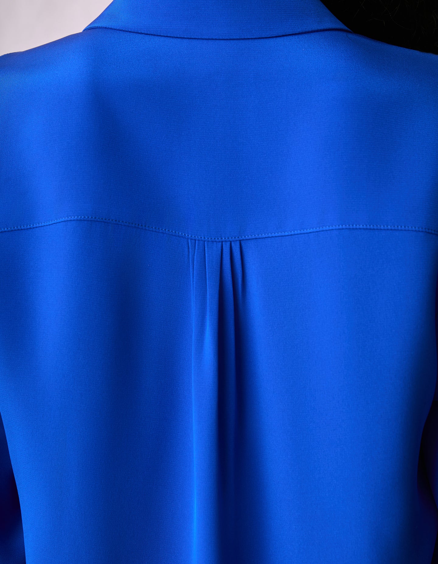 The Silk Shirt (Electrical Blue Silk)