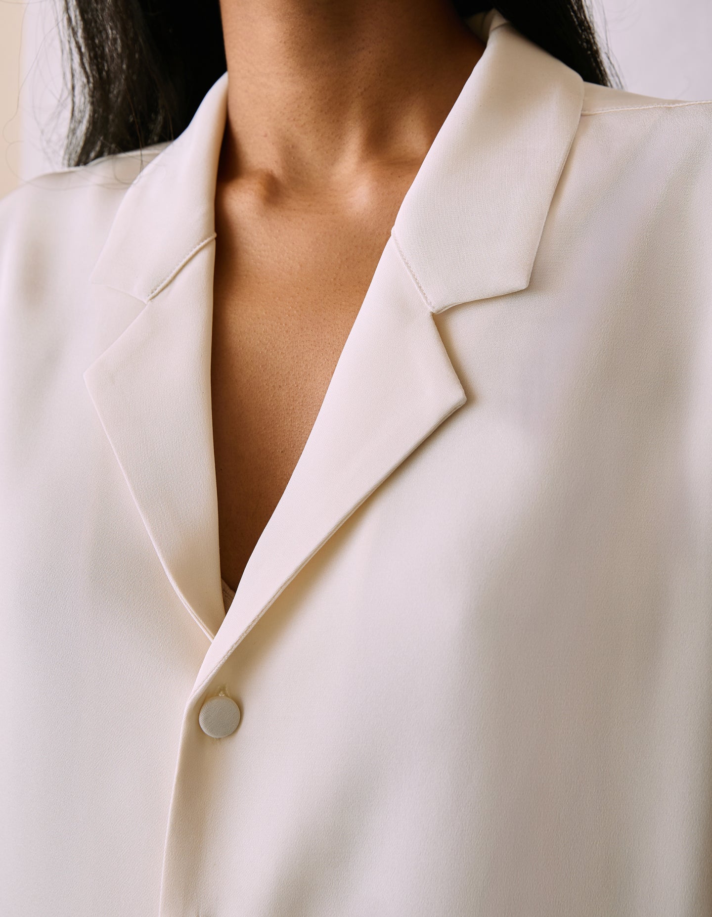 The Silk Shirt (Alabaster Silk)
