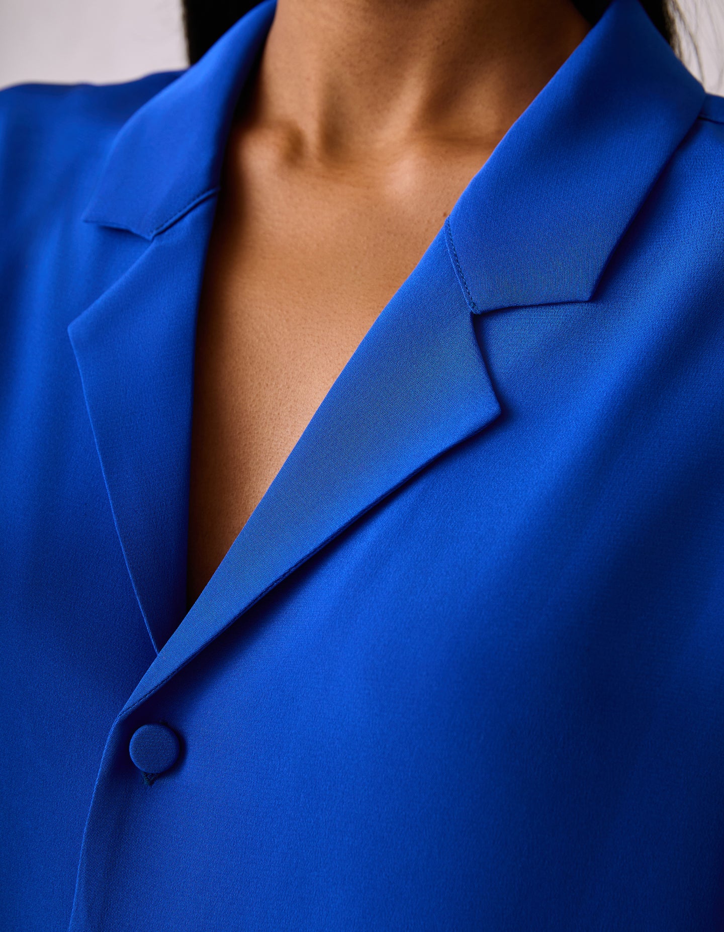 The Silk Shirt (Electrical Blue Silk)