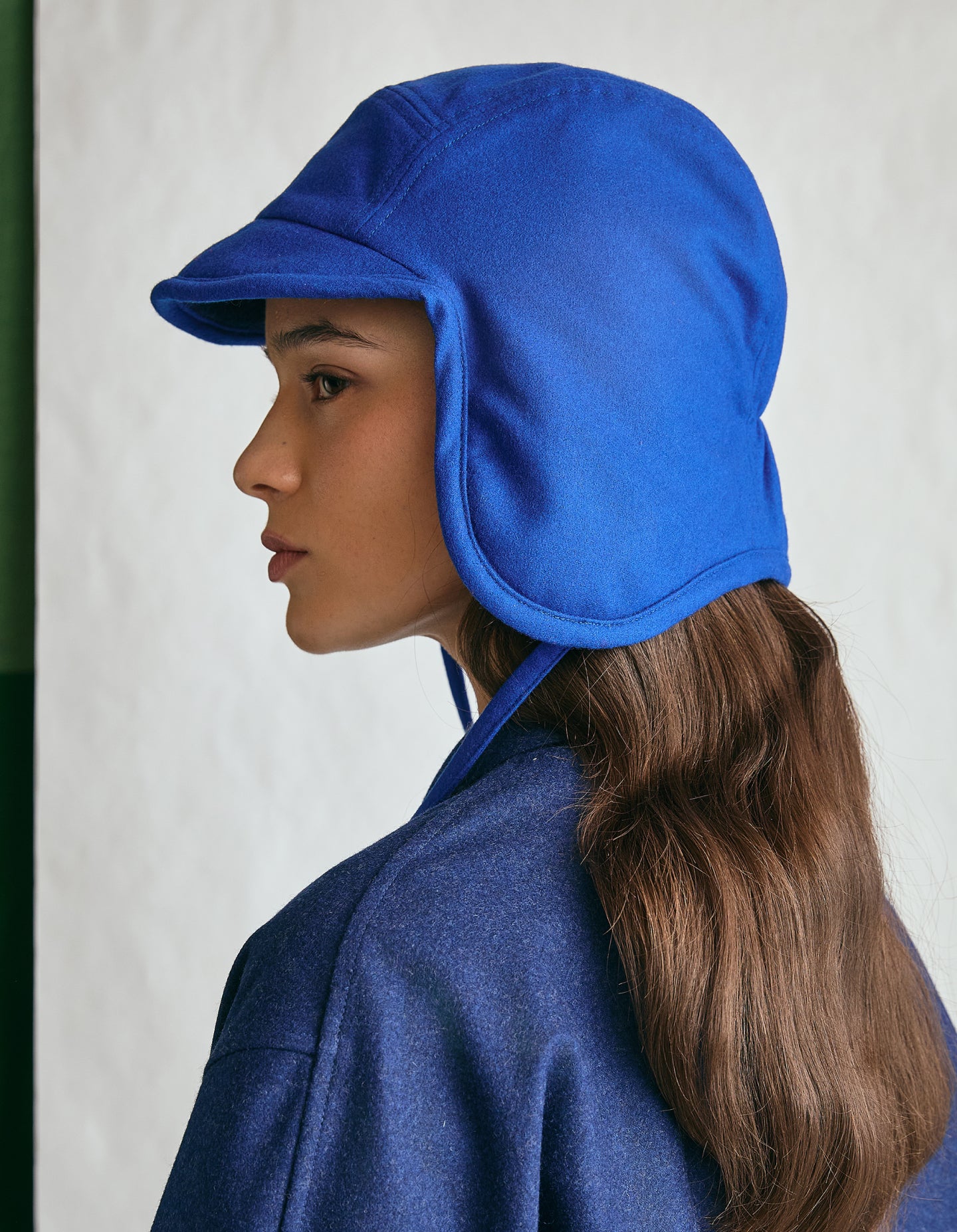 The Trapper Hat (Electrical Blue Merino Wool)