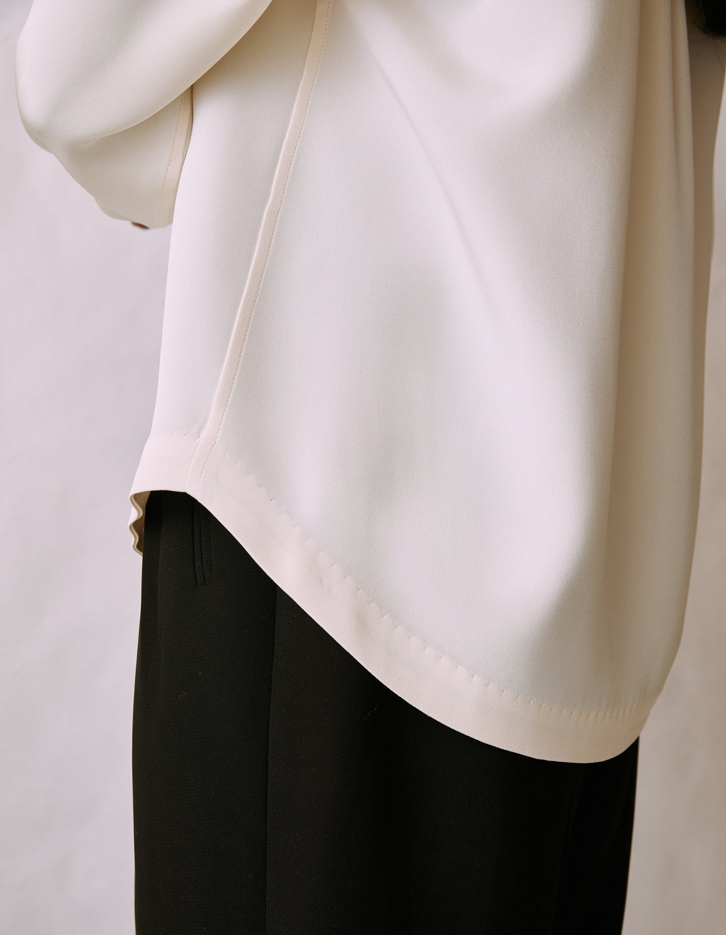 The Silk Shirt (Alabaster Silk)