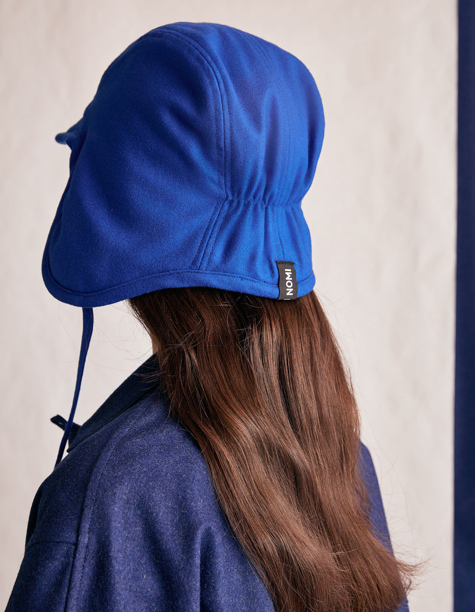 The Trapper Hat (Electrical Blue Merino Wool) – NAOMI NOMI