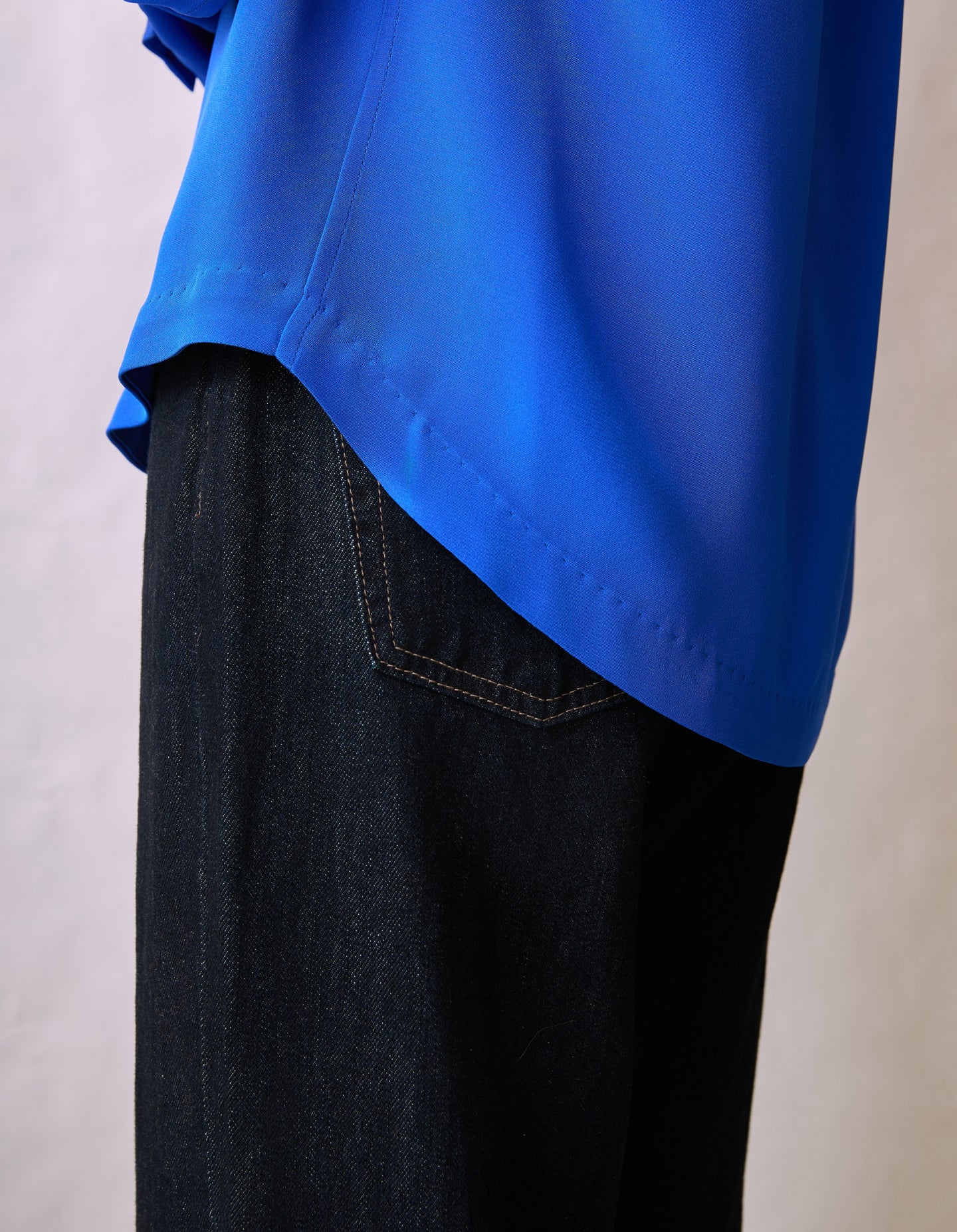 The Silk Shirt (Electrical Blue Silk)