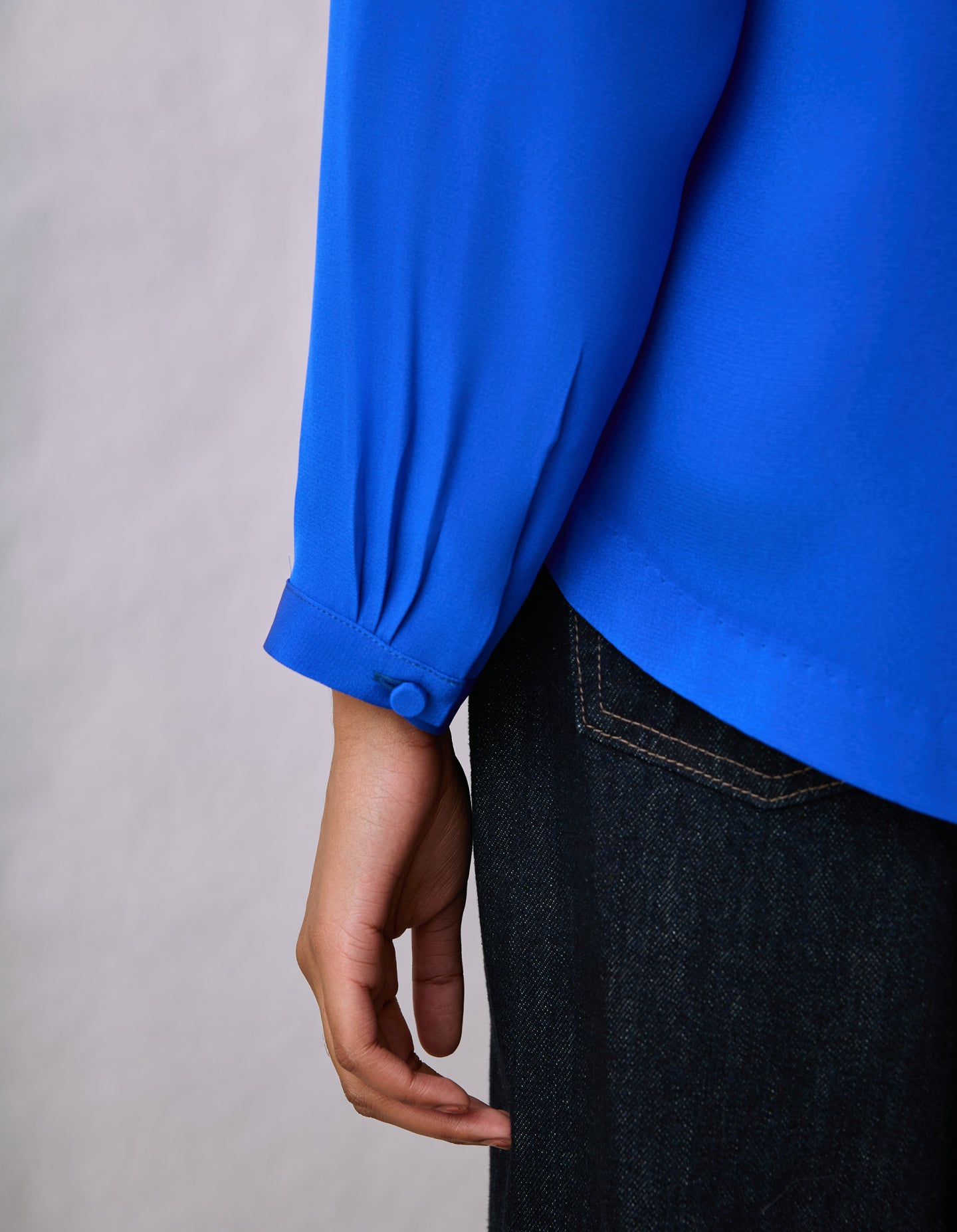 The Silk Shirt (Electrical Blue Silk)