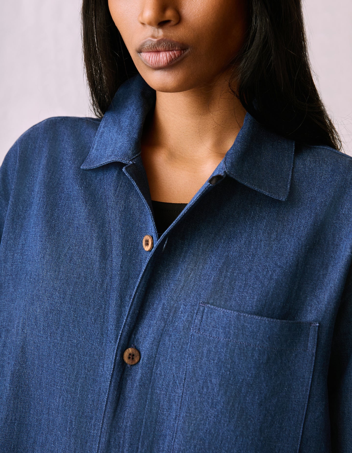 The Hemp Denim Chore Coat (Indigo Hemp Denim)