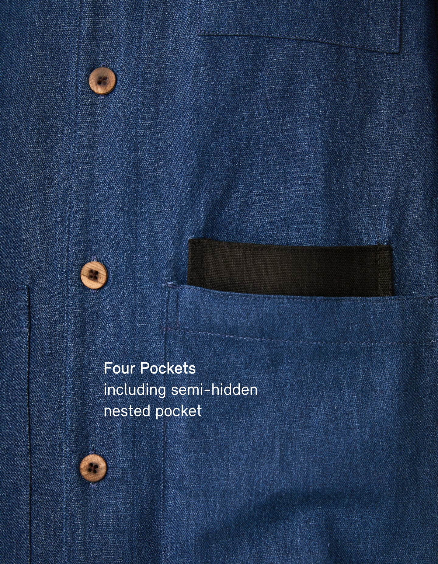 The Hemp Denim Chore Coat (Indigo Hemp Denim)