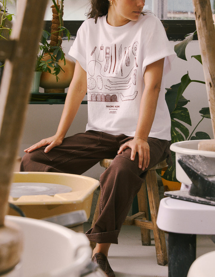 The Ceramics Tee (Blank White Upcycled Cotton)