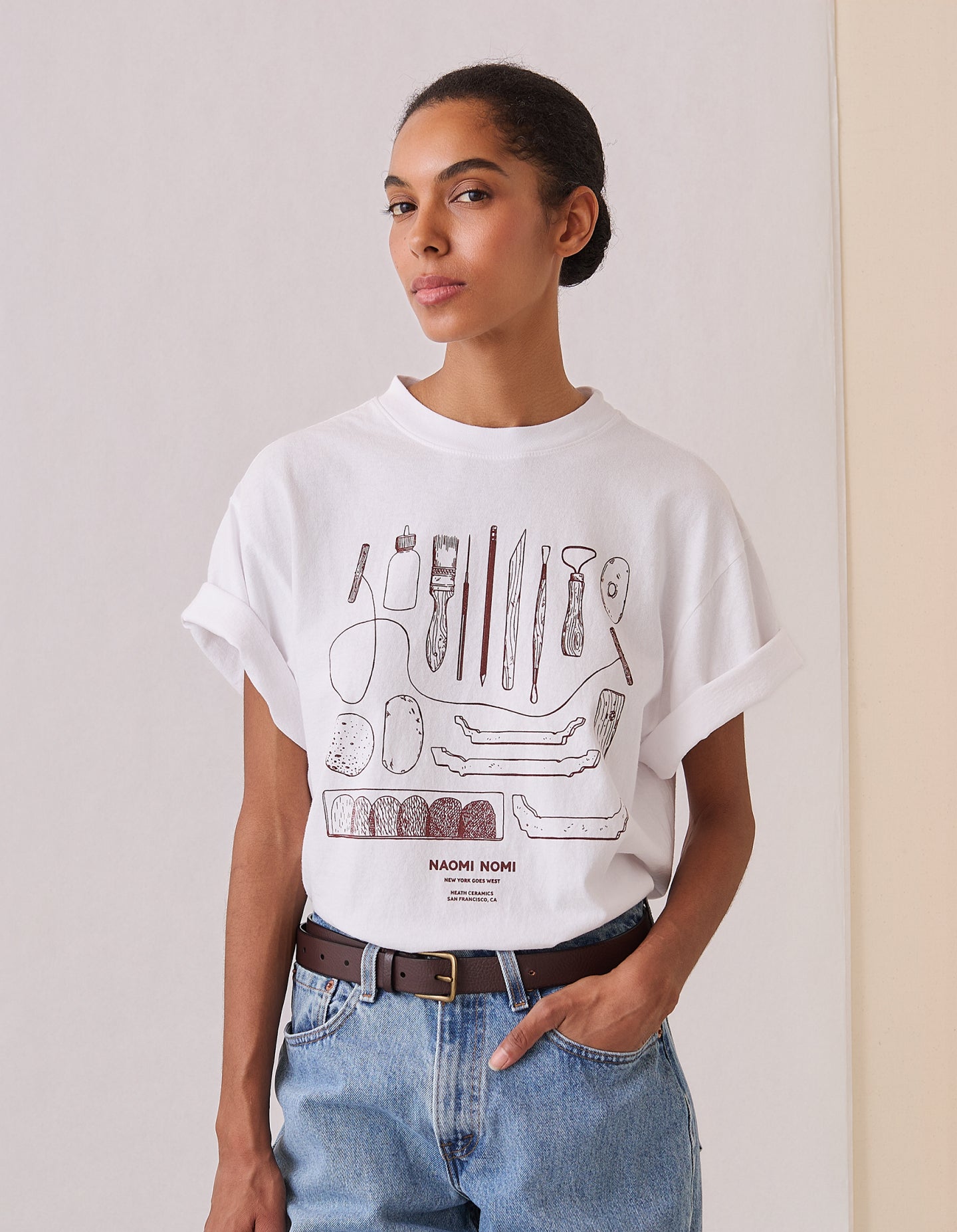 The Maker's Tee: Ceramics Edition (Blank White Upcycled Cotton)