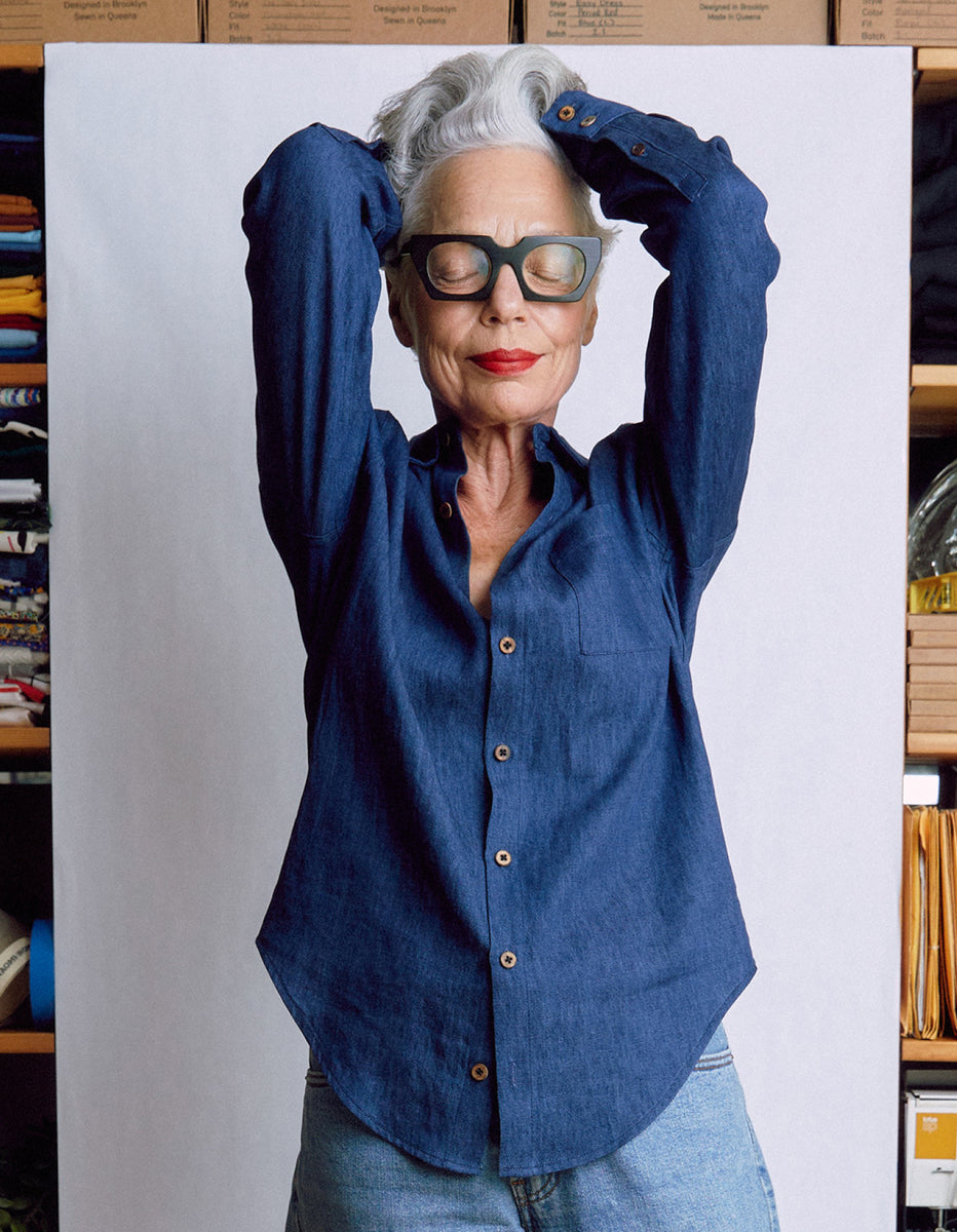 The New Oxford in Indigo Hemp Denim | NAOMI NOMI