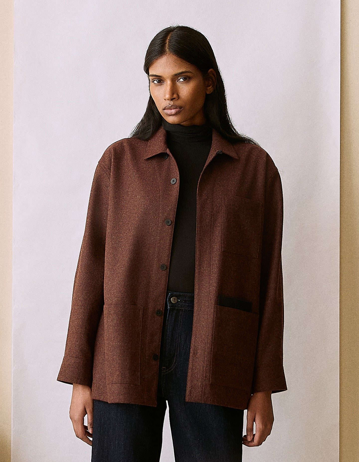 The Merino Chore Coat (Truffle Merino Wool)