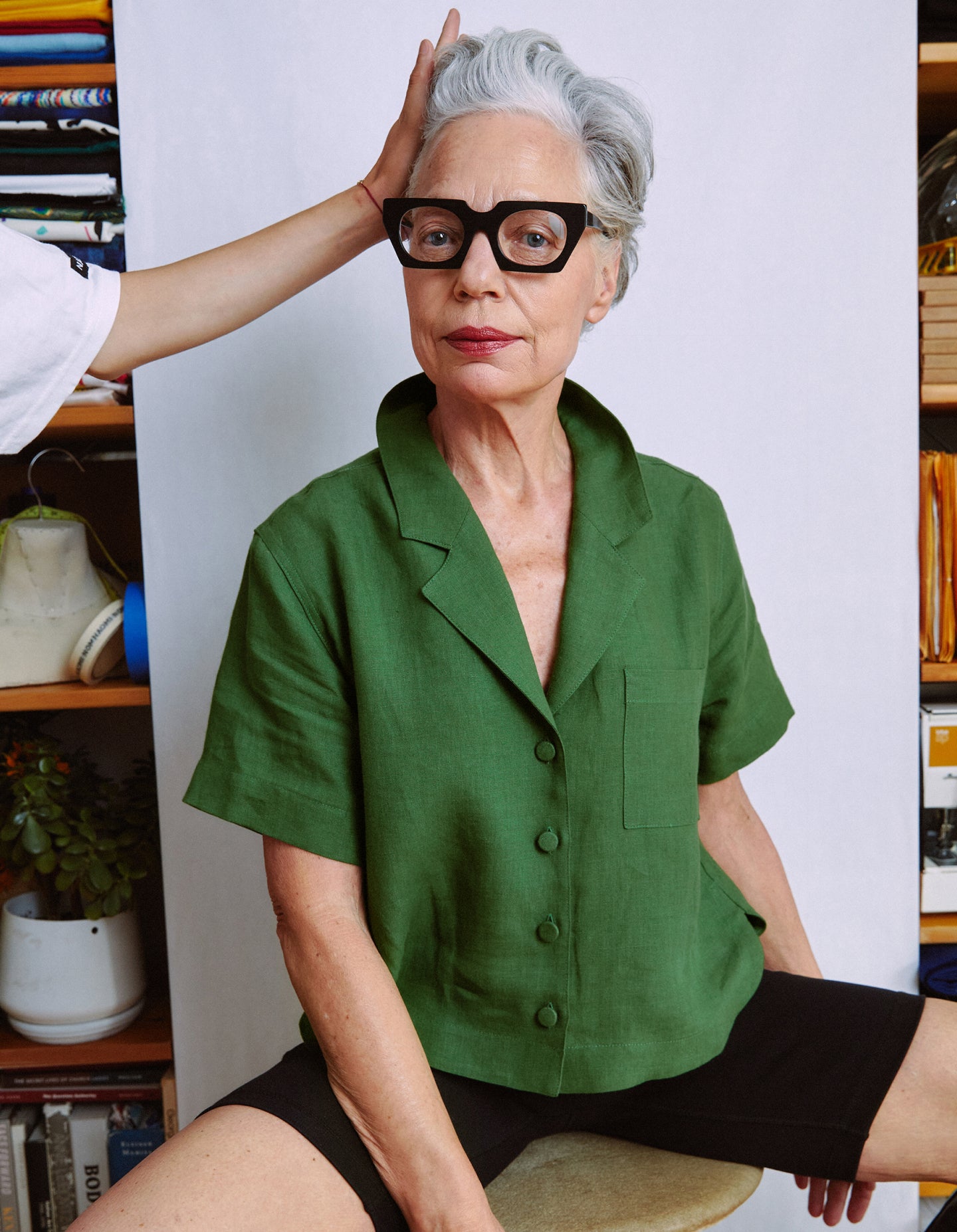 The Studio Shirt (Prospect Green Linen)