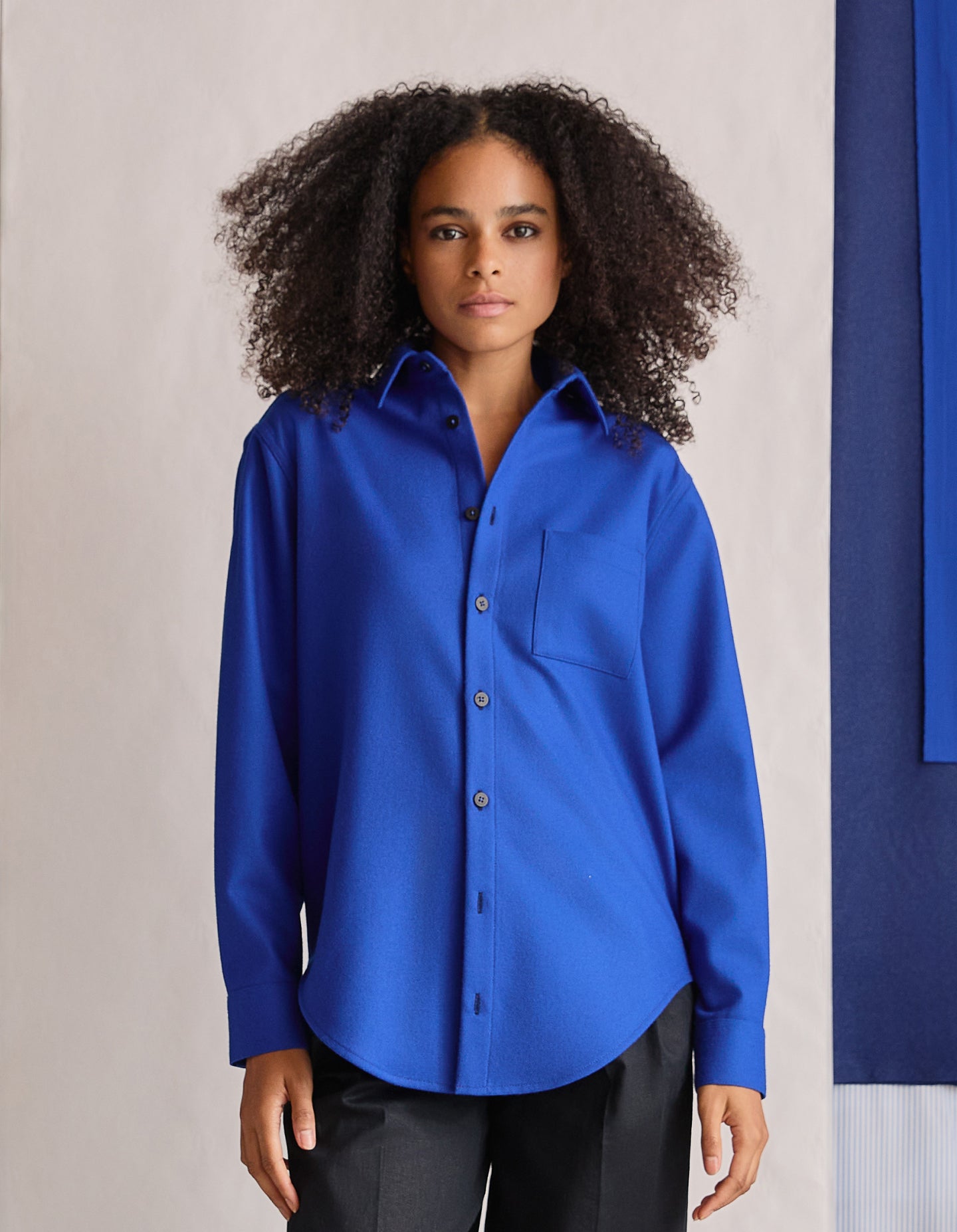 The New Oxford (Electrical Blue Merino Wool)