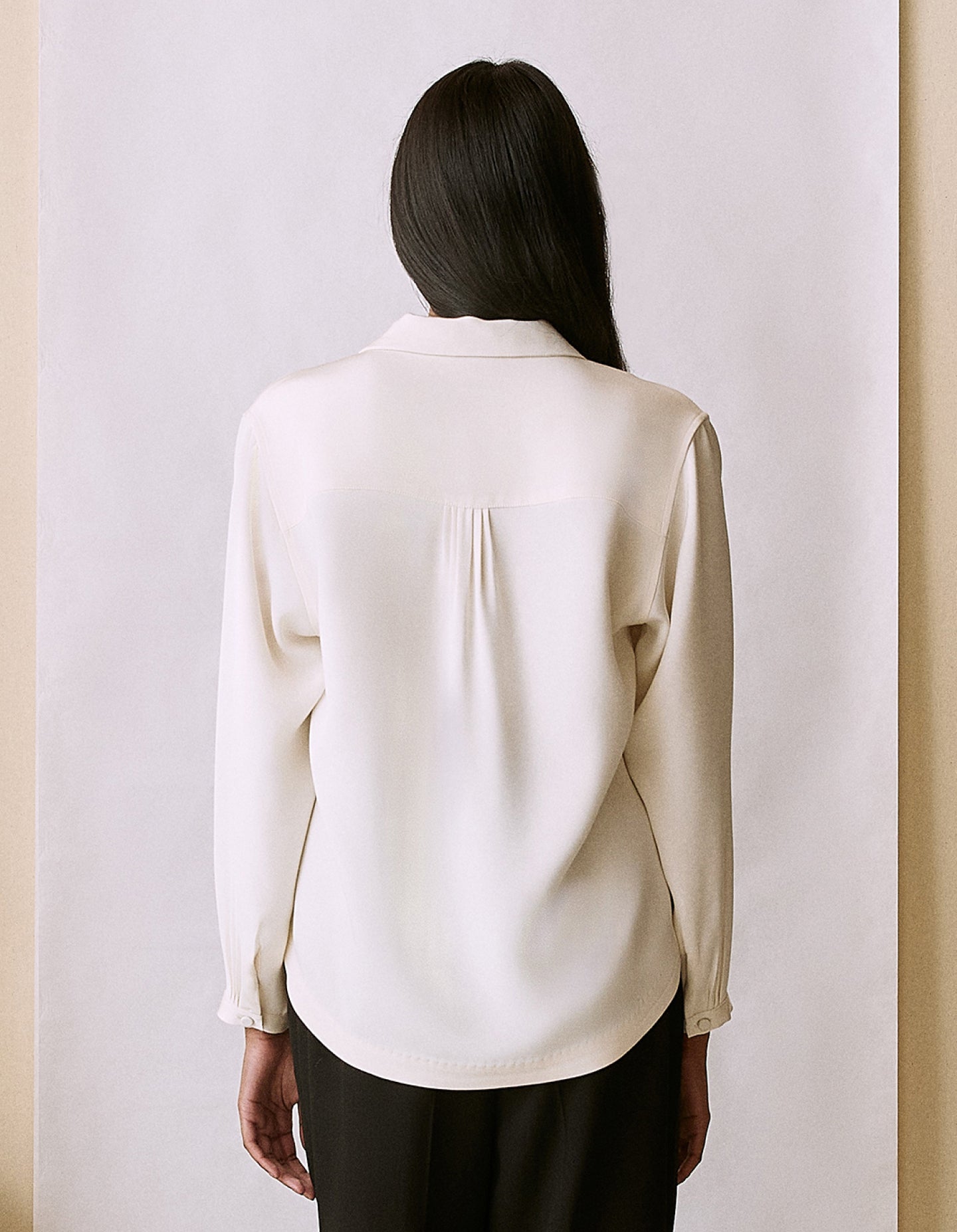 The Silk Shirt (Alabaster Silk)