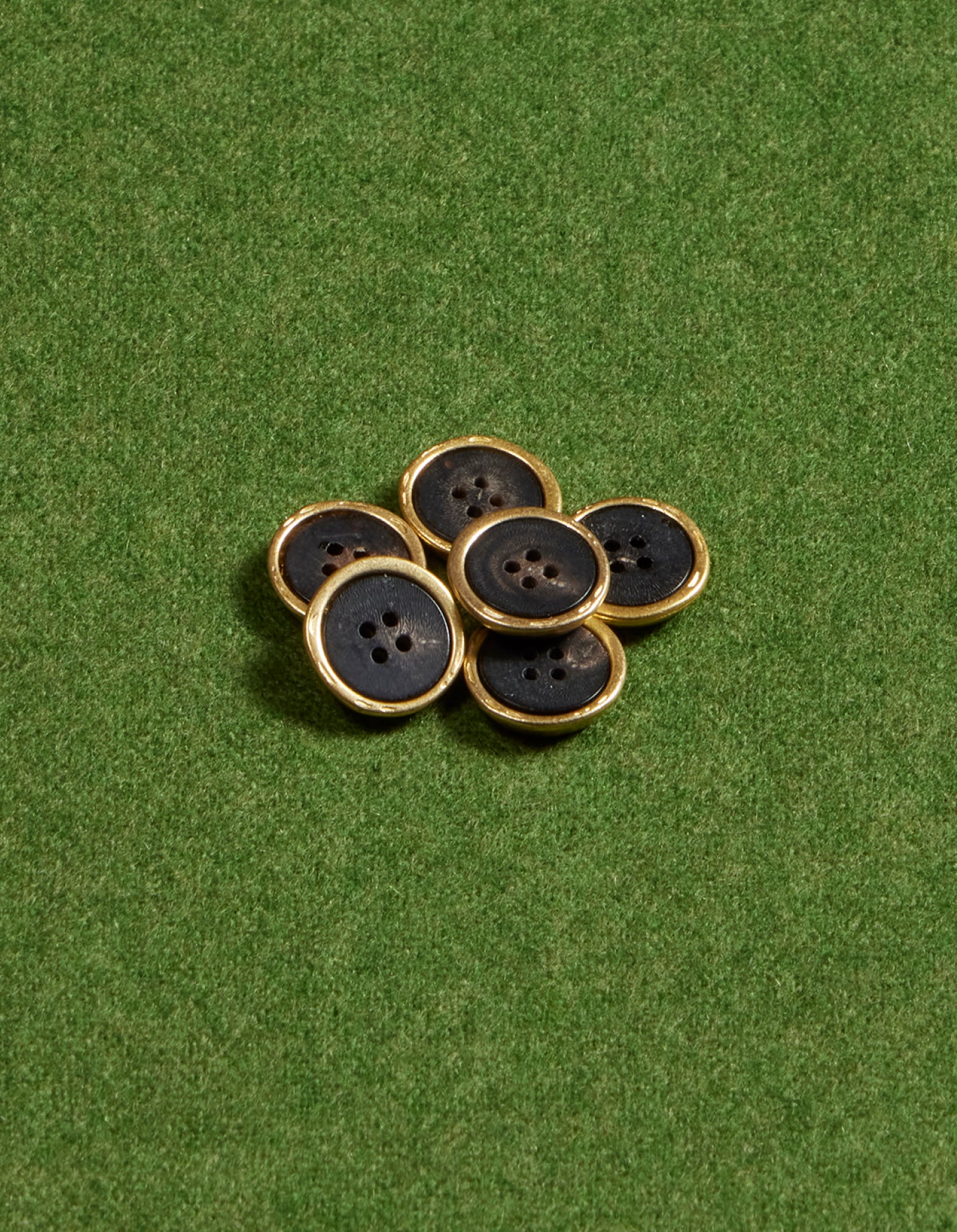 Special Gold Metal & Upcycled Buffalo Horn (Buttons)