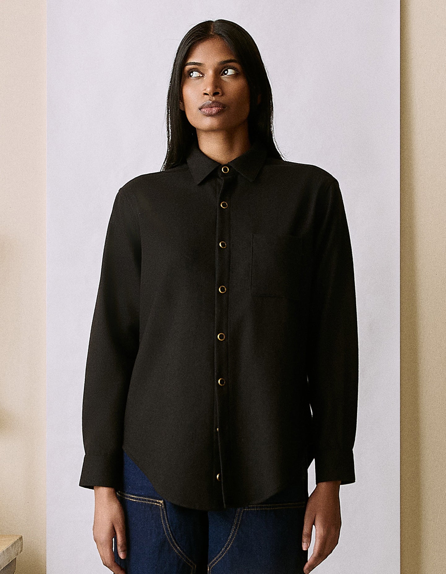 The New Oxford (Enamel & Gold Merino Wool)