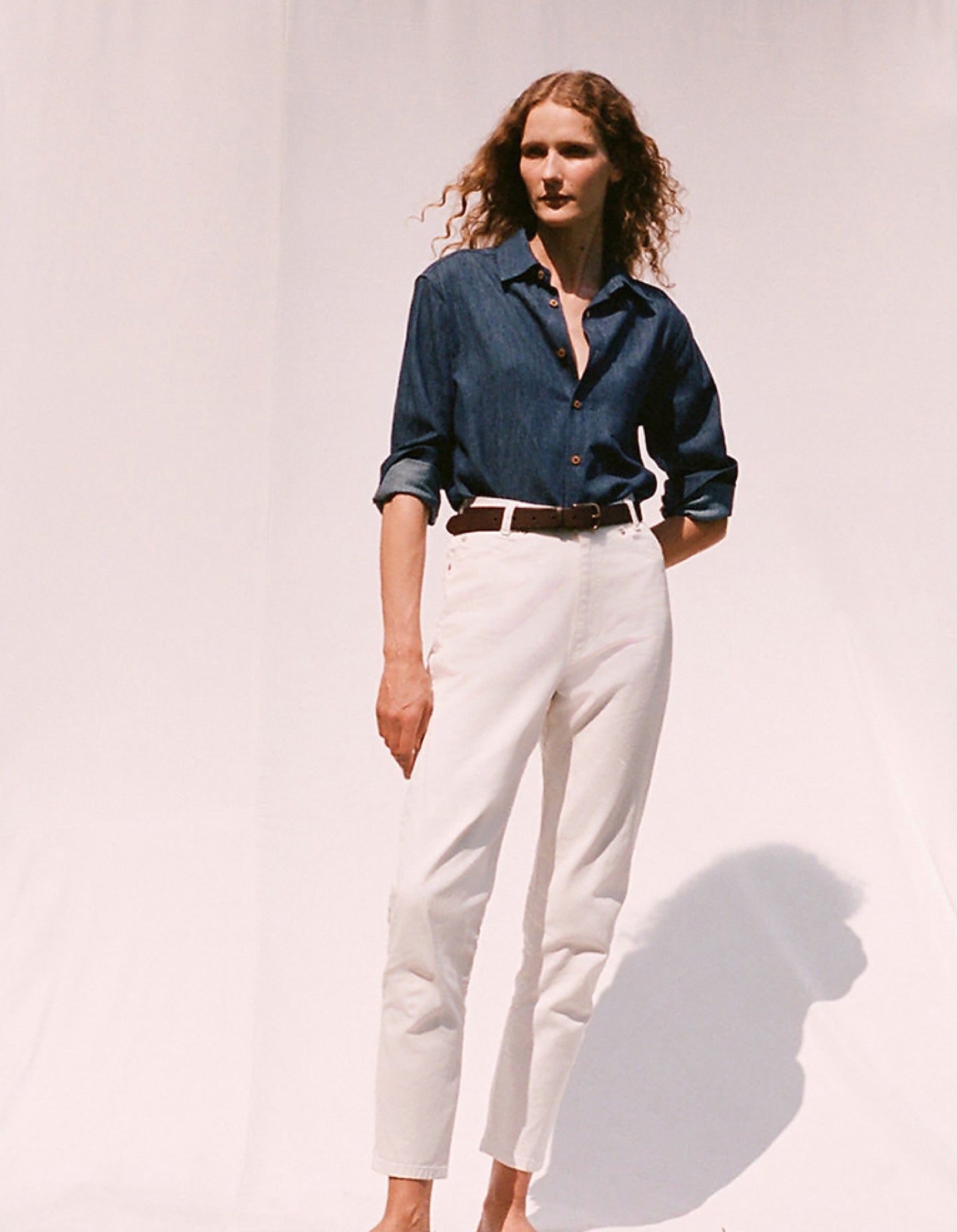 Vintage Chalk White Denim