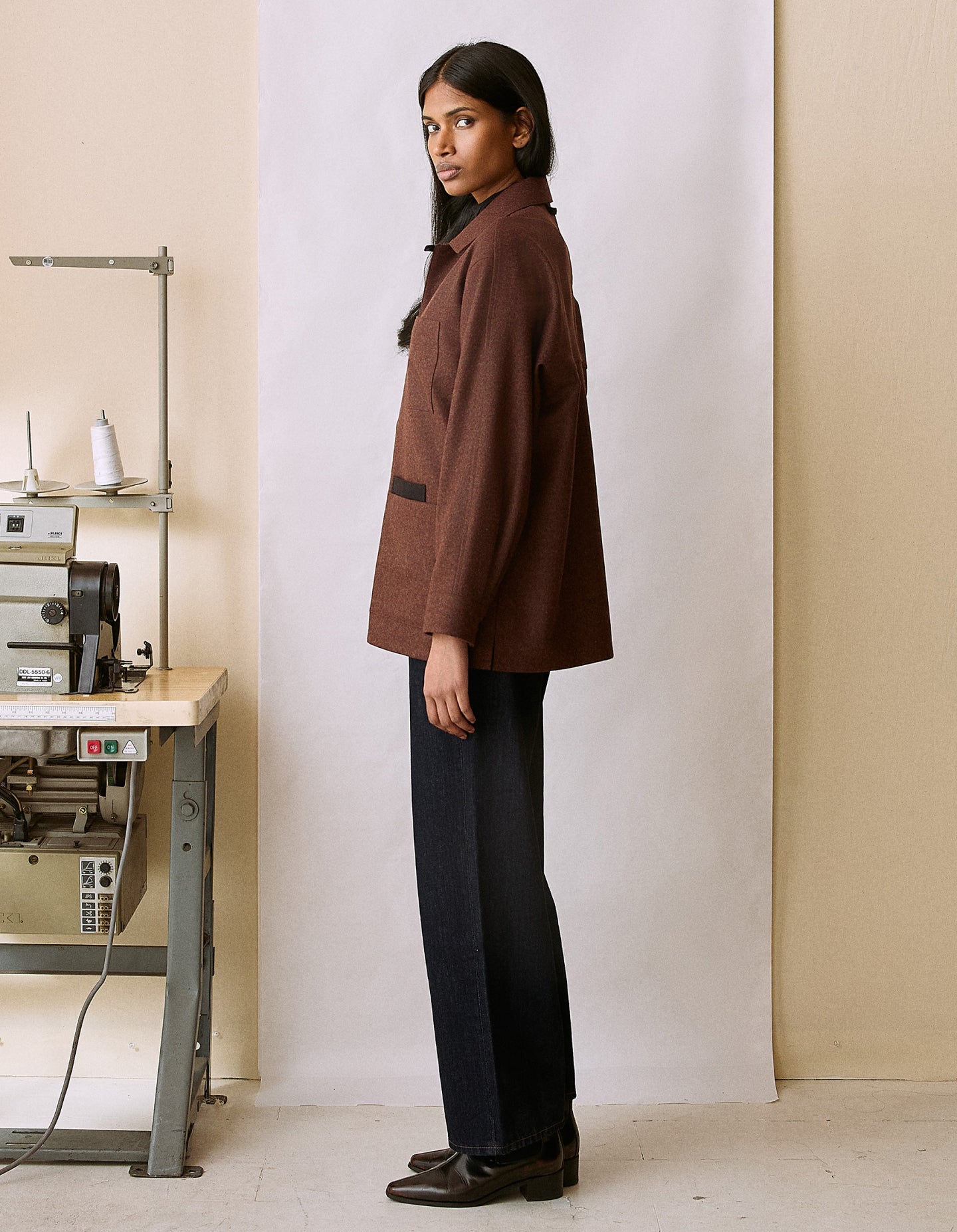 The Merino Chore Coat (Truffle Merino Wool)