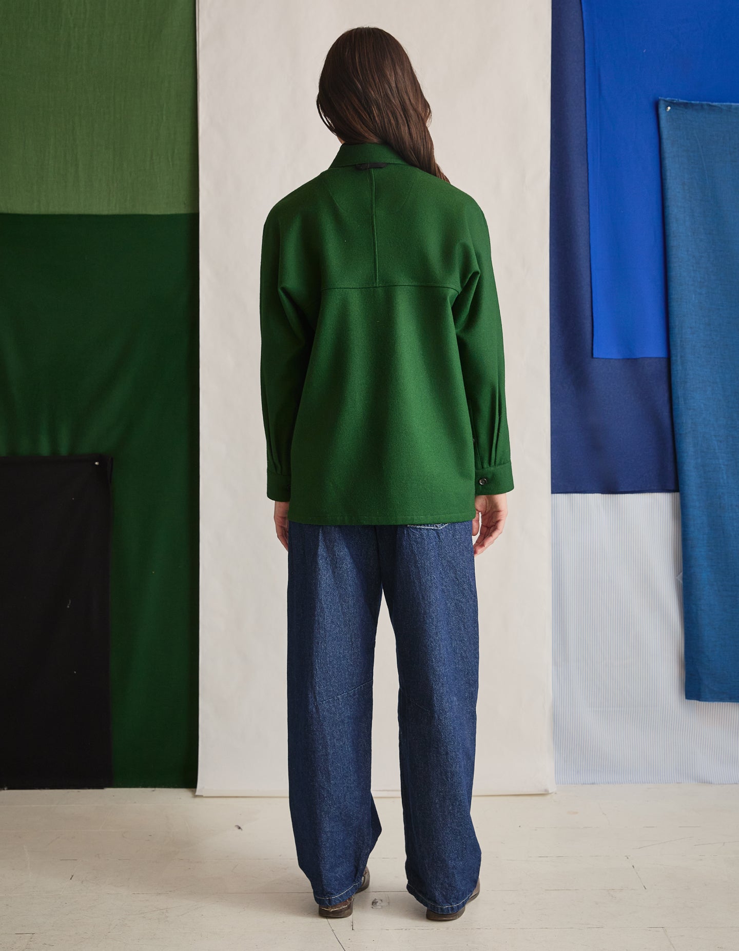 The Merino Chore Coat (Exacting Green Merino Wool)