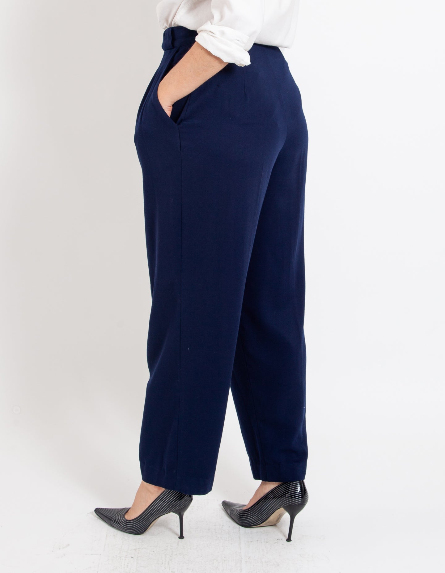 Vintage Navy Twill Trouser