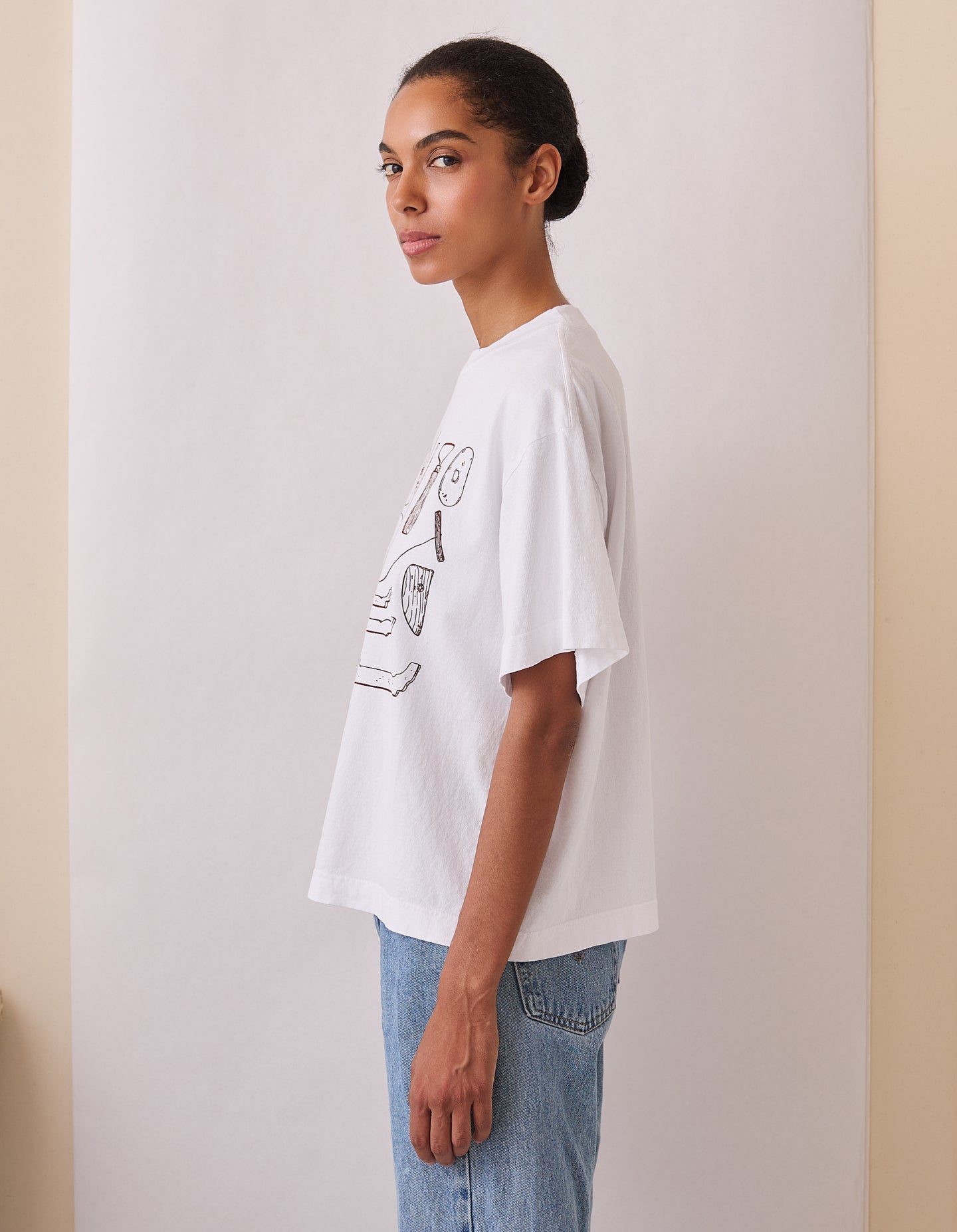 The Maker's Tee: Ceramics Edition (Blank White Upcycled Cotton)