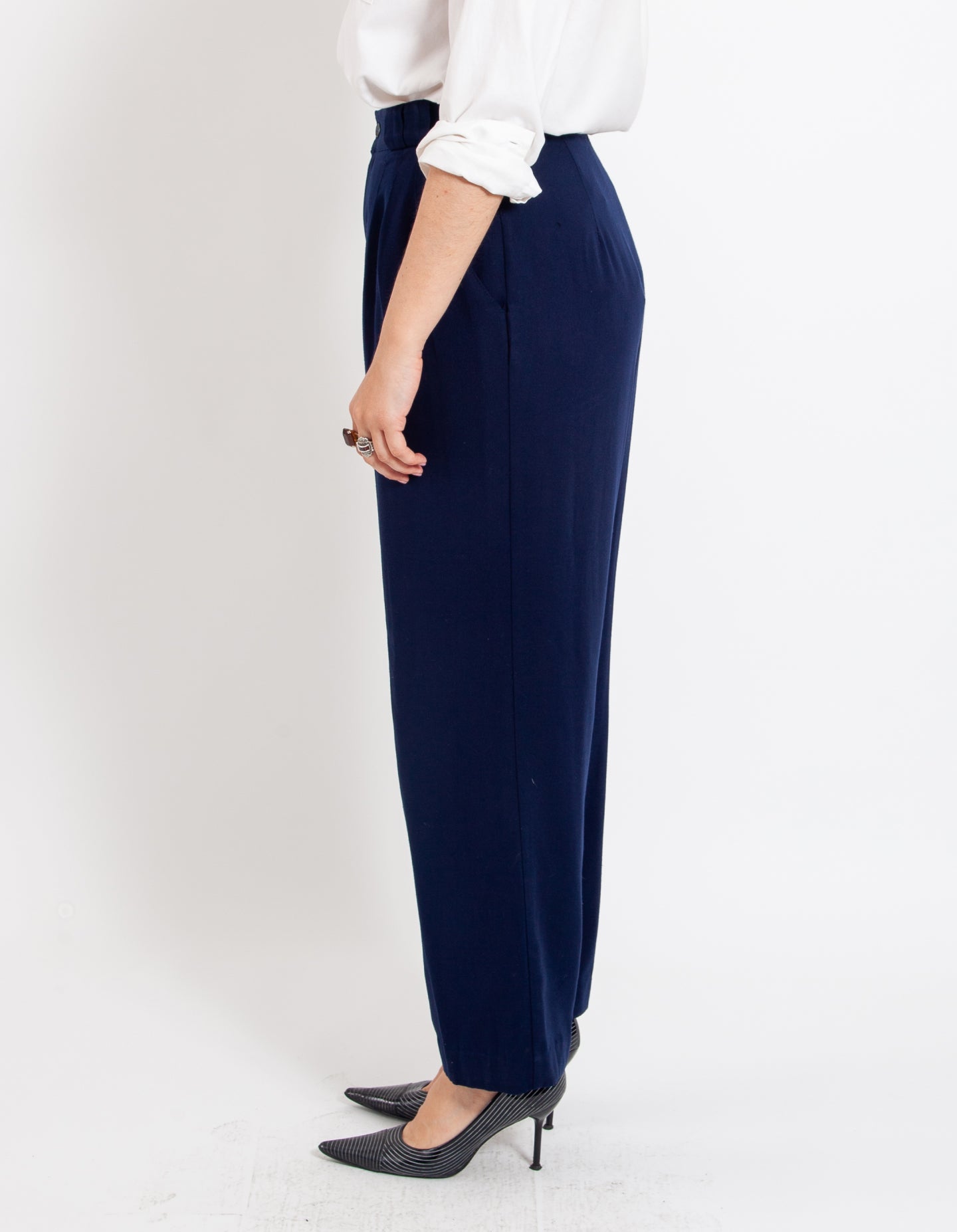 Vintage Navy Twill Trouser