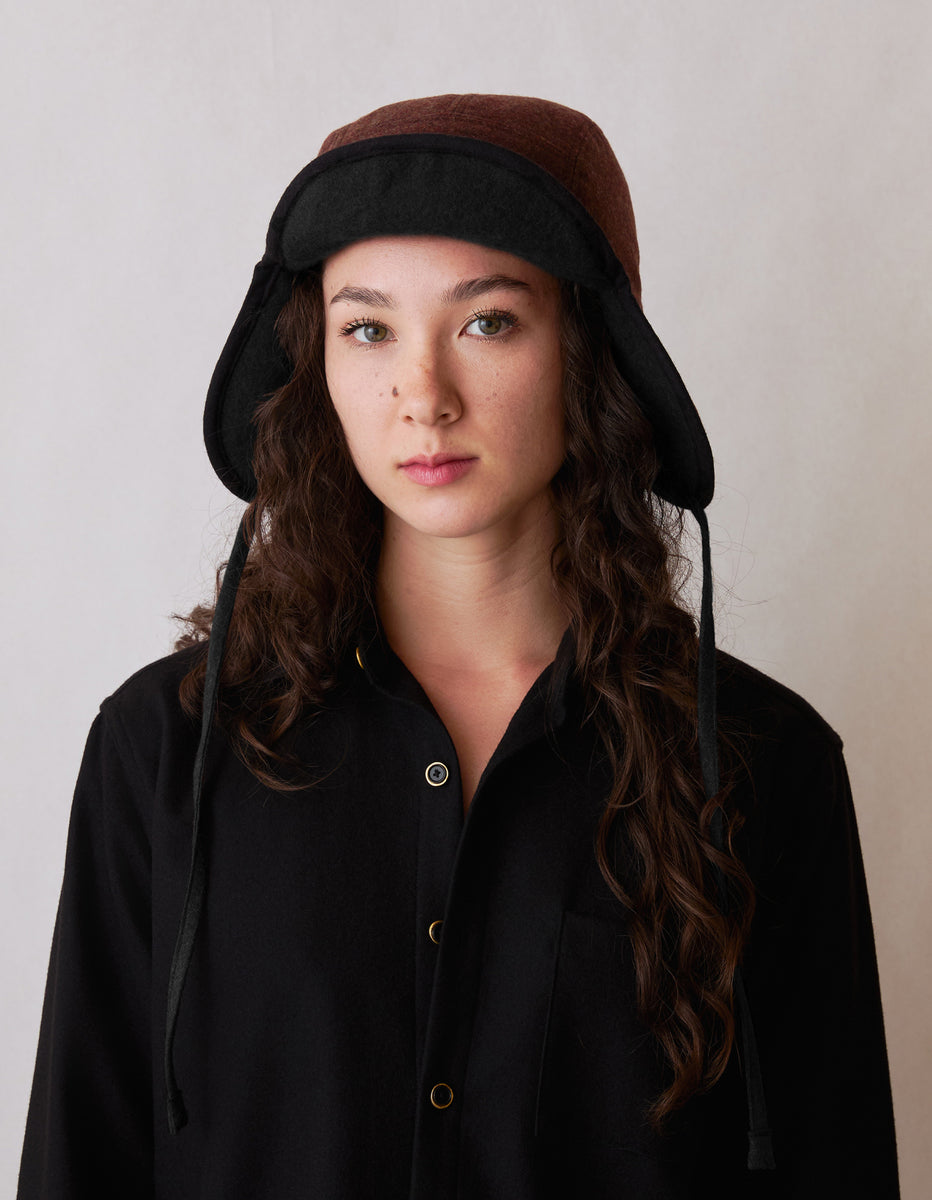 The Trapper Hat (Truffle Merino Wool) – NAOMI NOMI