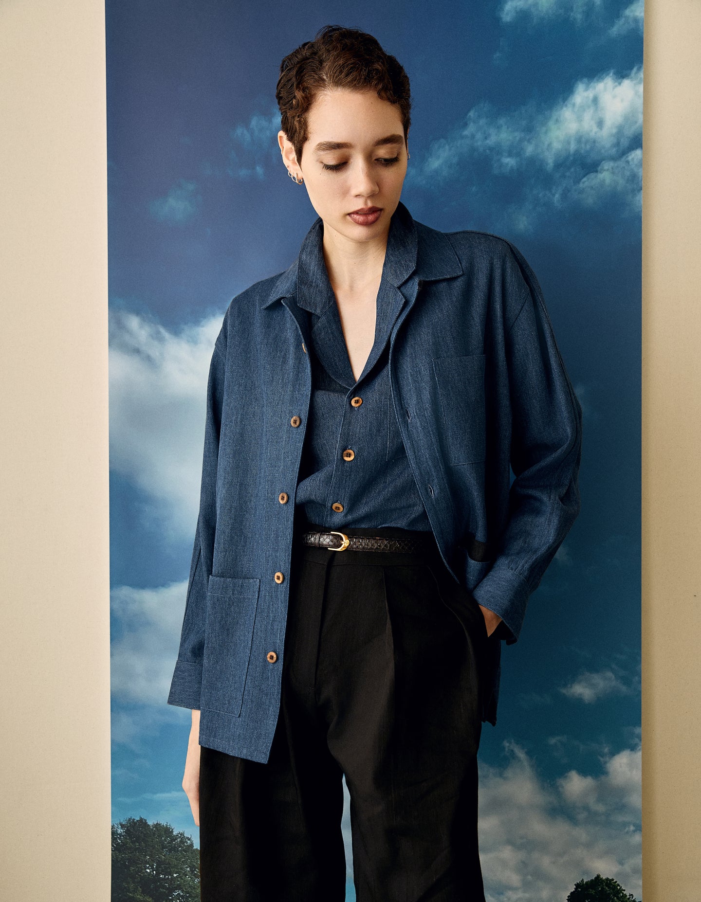 Vintage Black Snake Belt