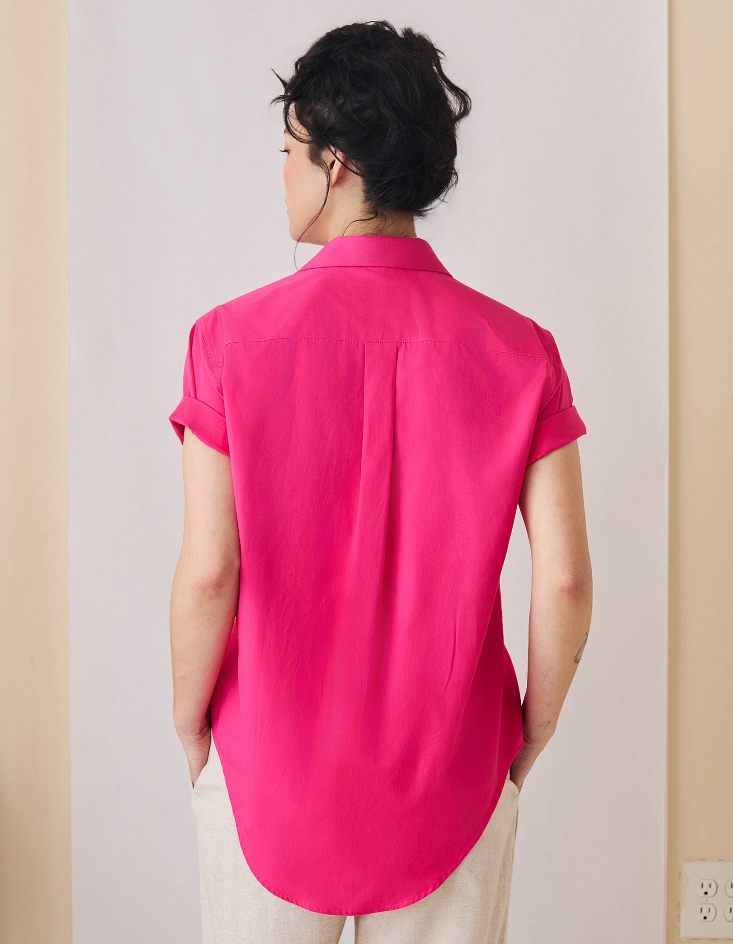 The Short Sleeve Oxford (Pickled Pink Cotton)