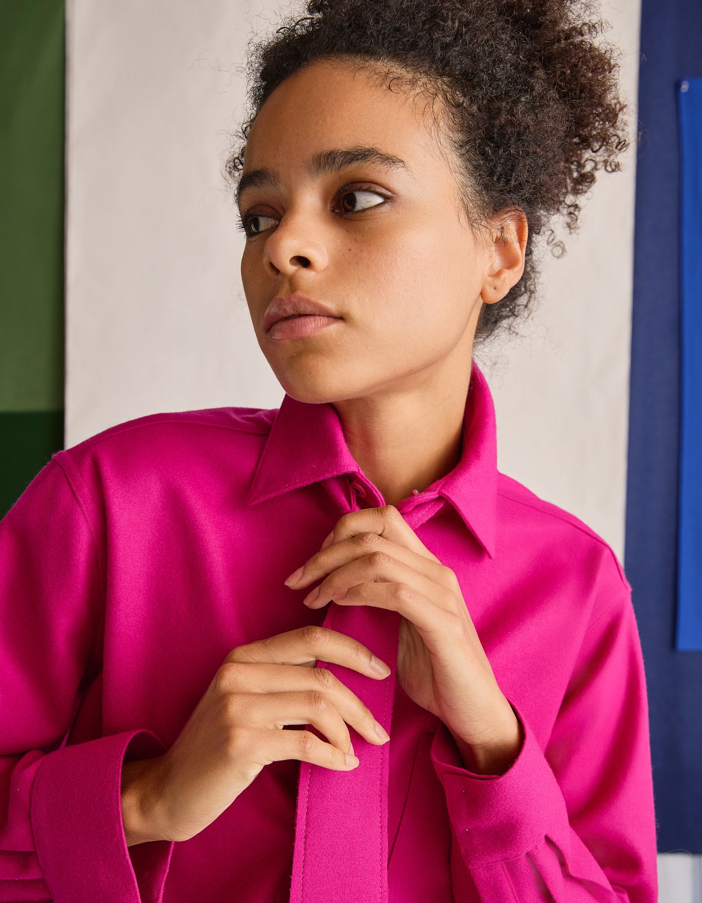 The Tie (Hot Hot Pink Merino Wool)