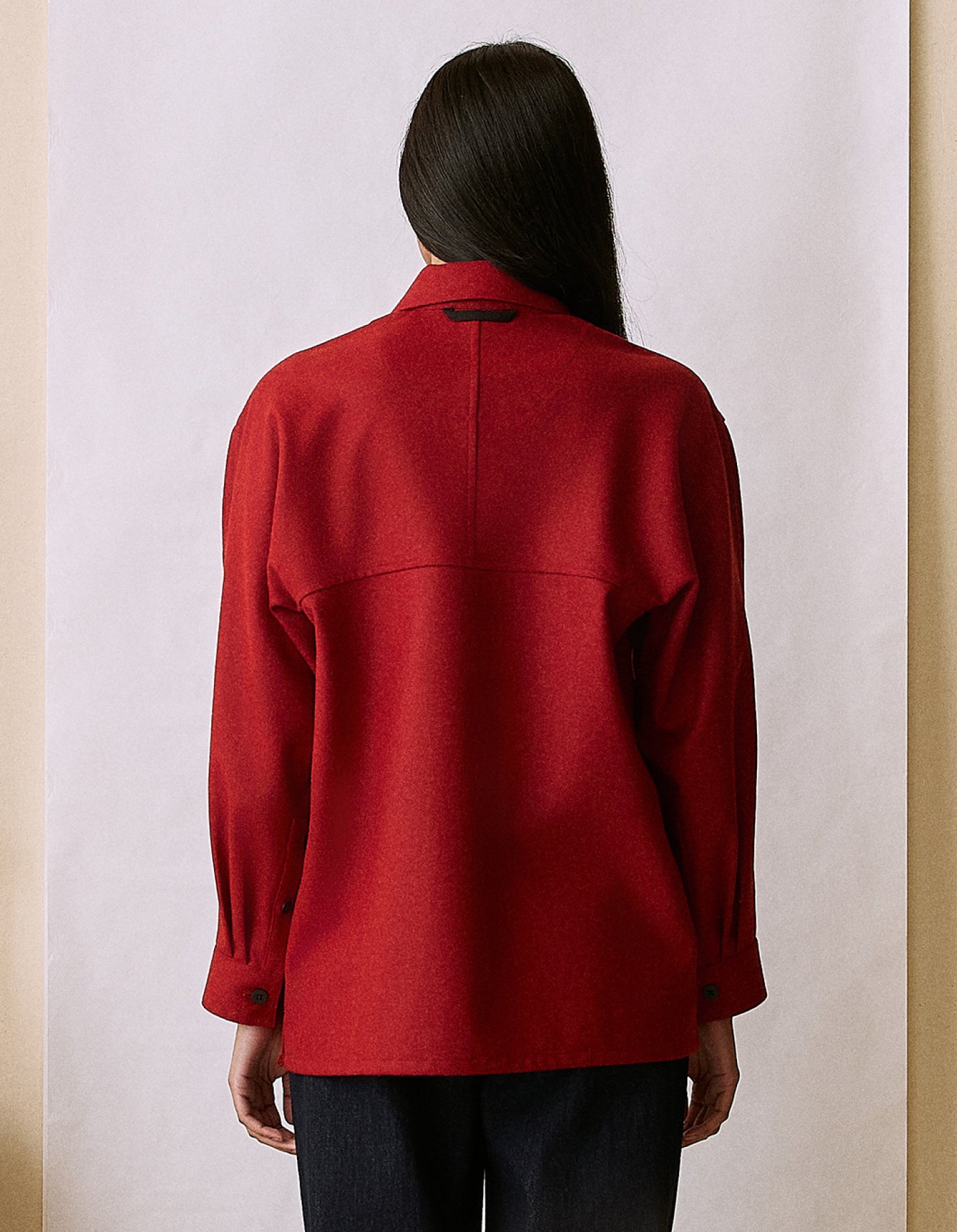 The Merino Chore Coat (Period Red Merino Wool)