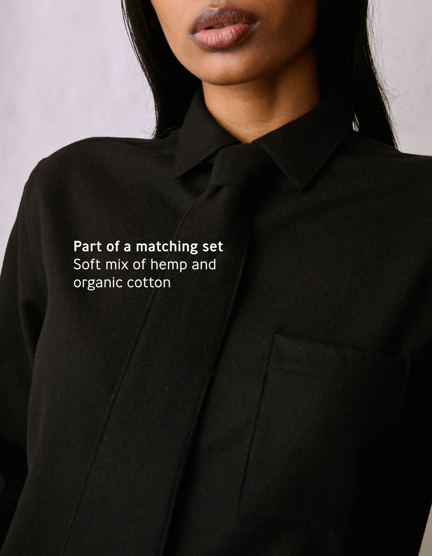 The Tie (Black Enamel Merino Wool)