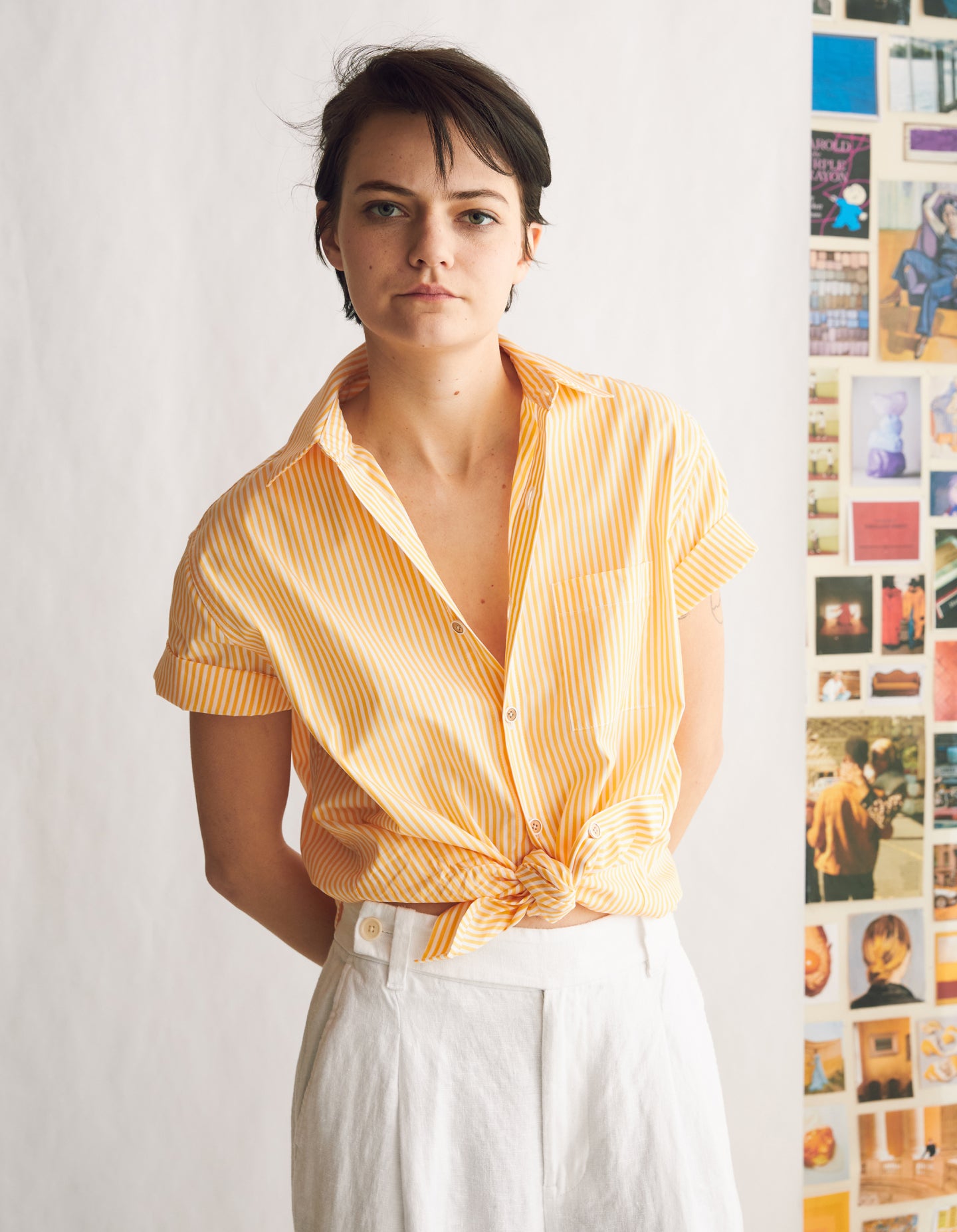 Short Sleeve Oxford (Summer Job Stripe Cotton)