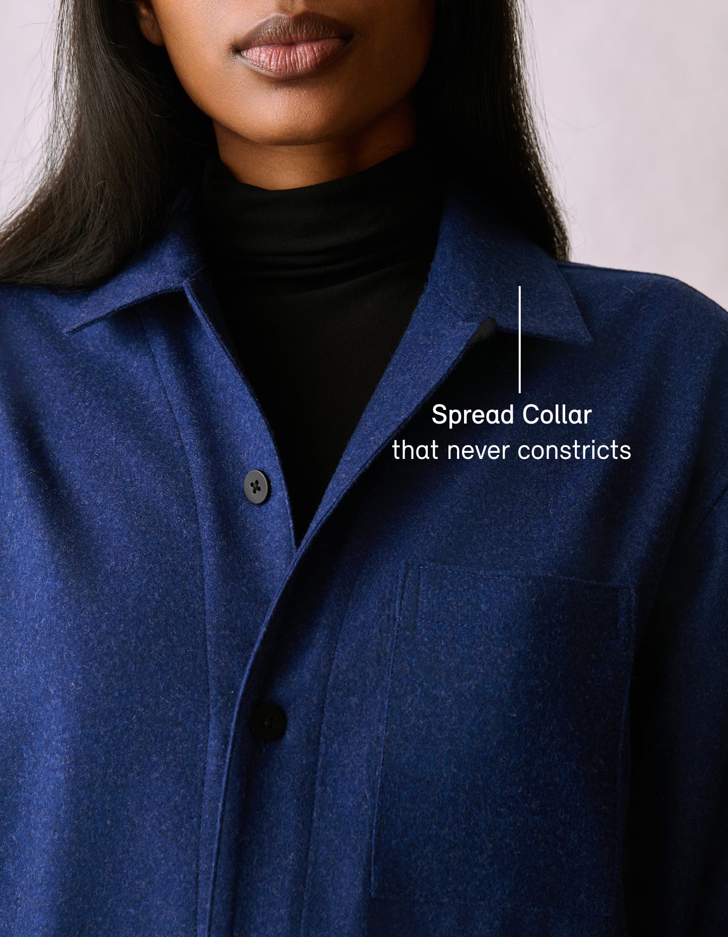 The Merino Chore Coat (Moonlight Blue Merino Wool)