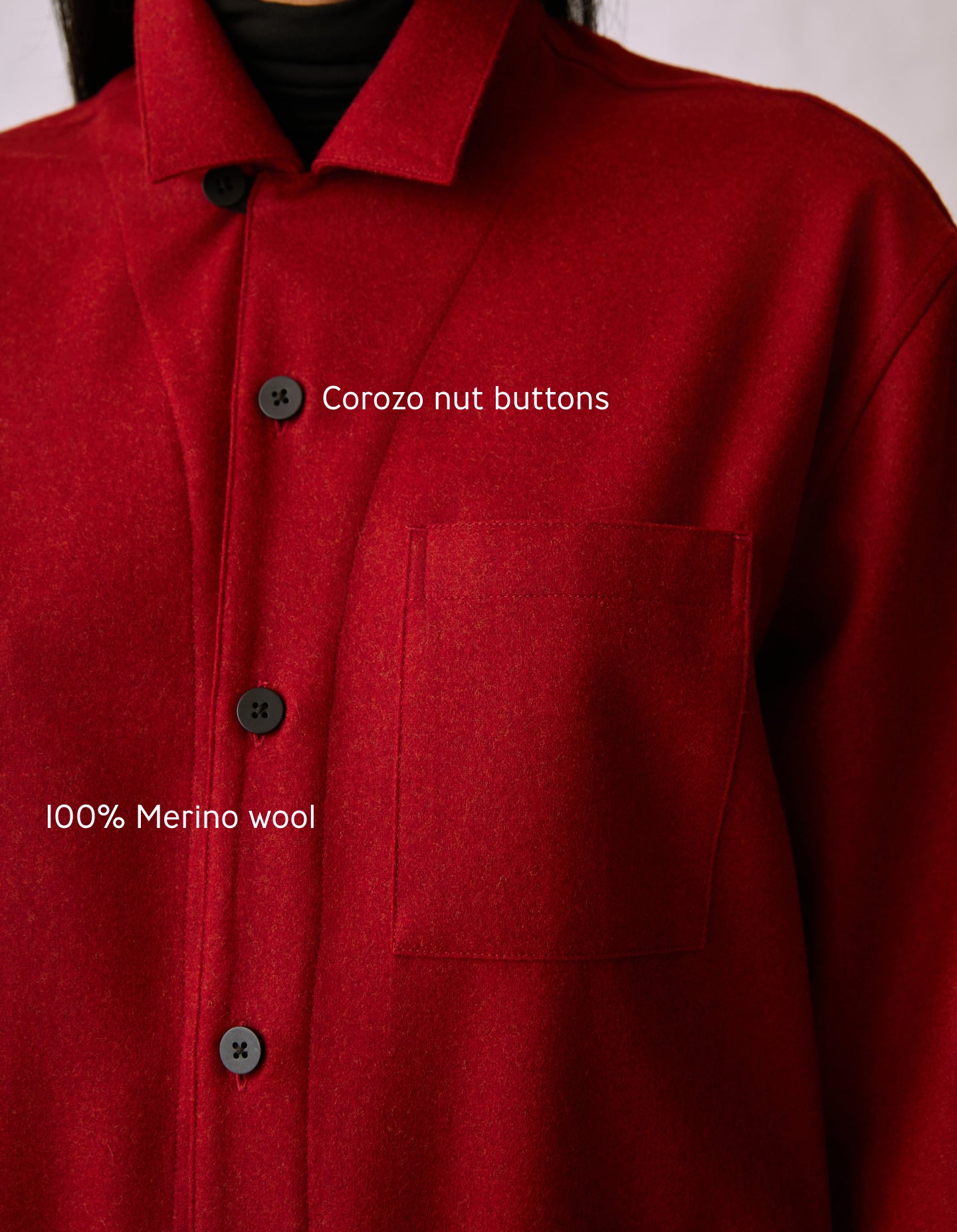 The Merino Chore Coat (Period Red Merino Wool)