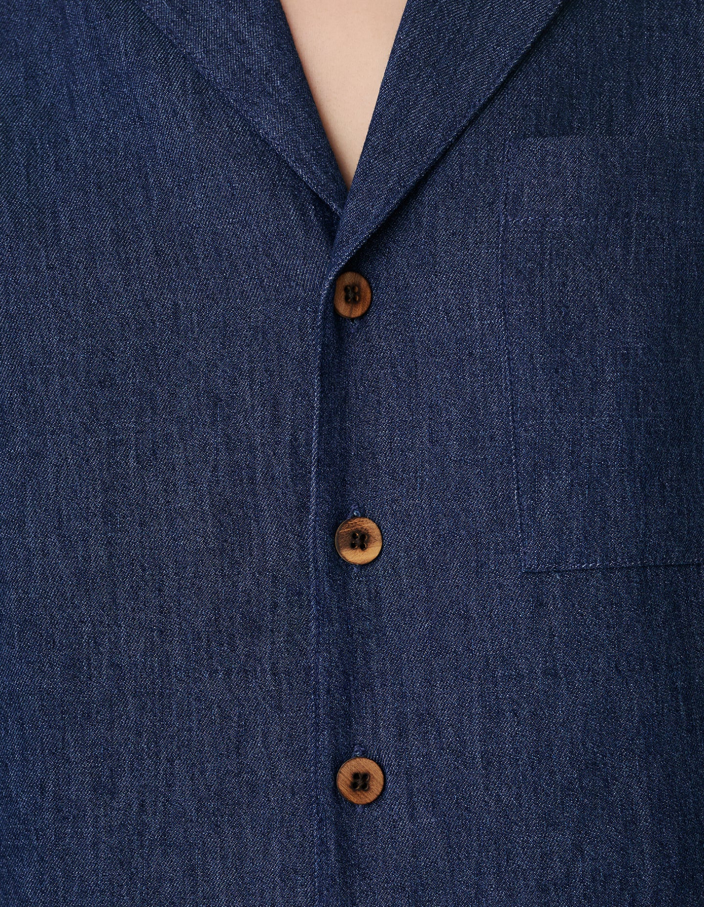 The Studio Shirt (Indigo Hemp Denim)