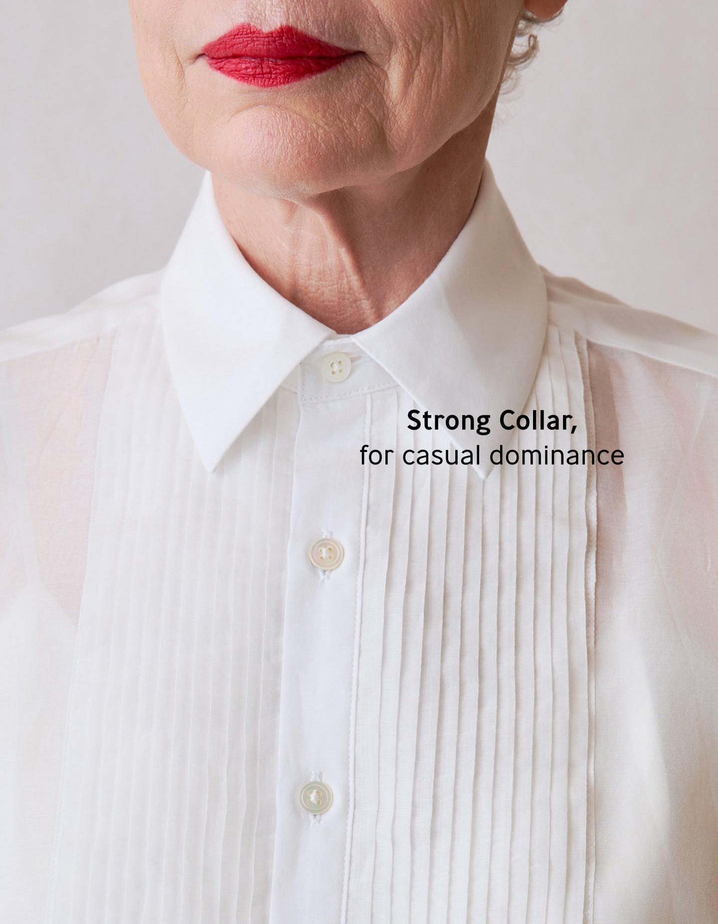 The Tuxedo Shirt (Veil White Sheer Silk Cotton)