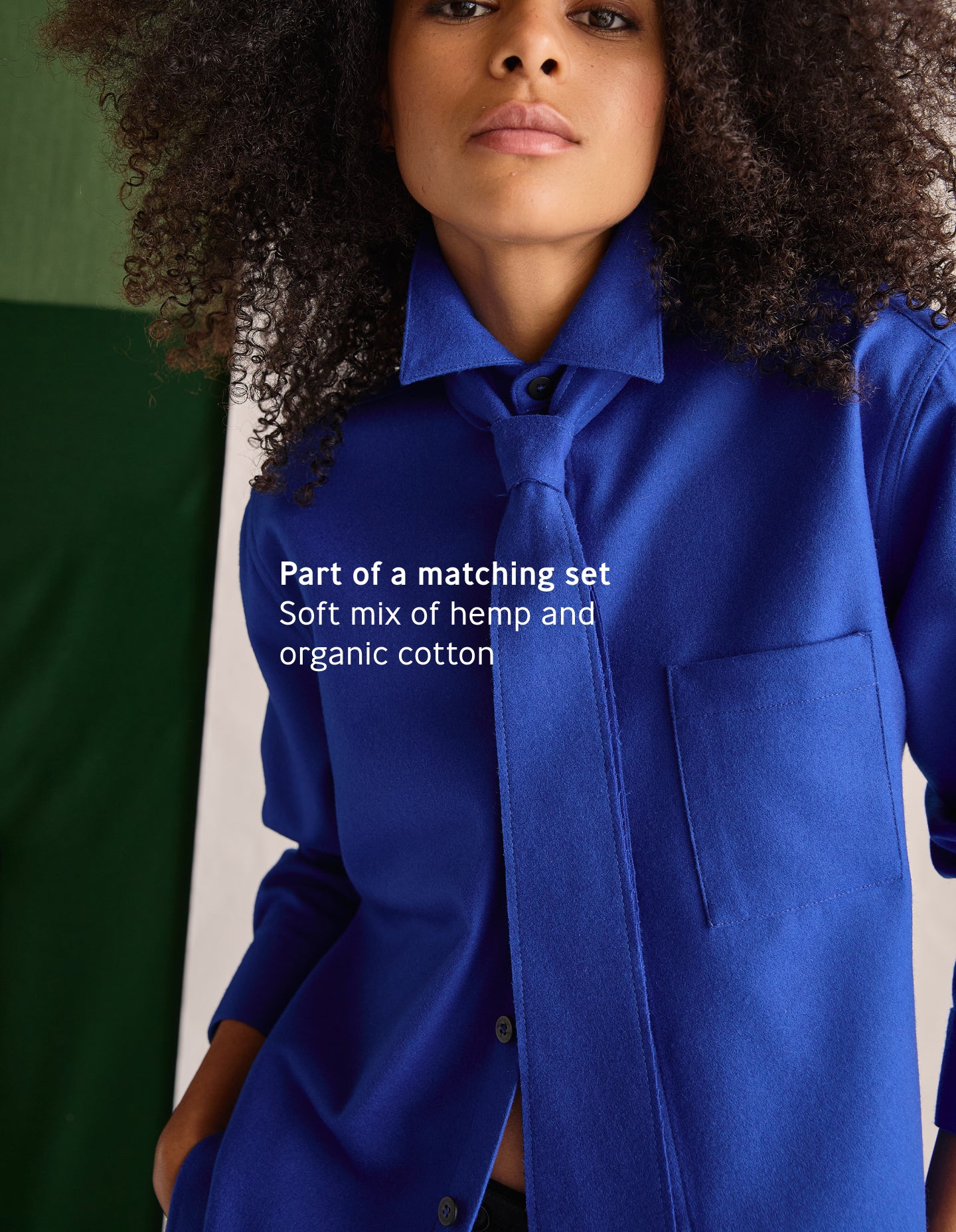 The Tie (Electrical Blue Merino Wool)