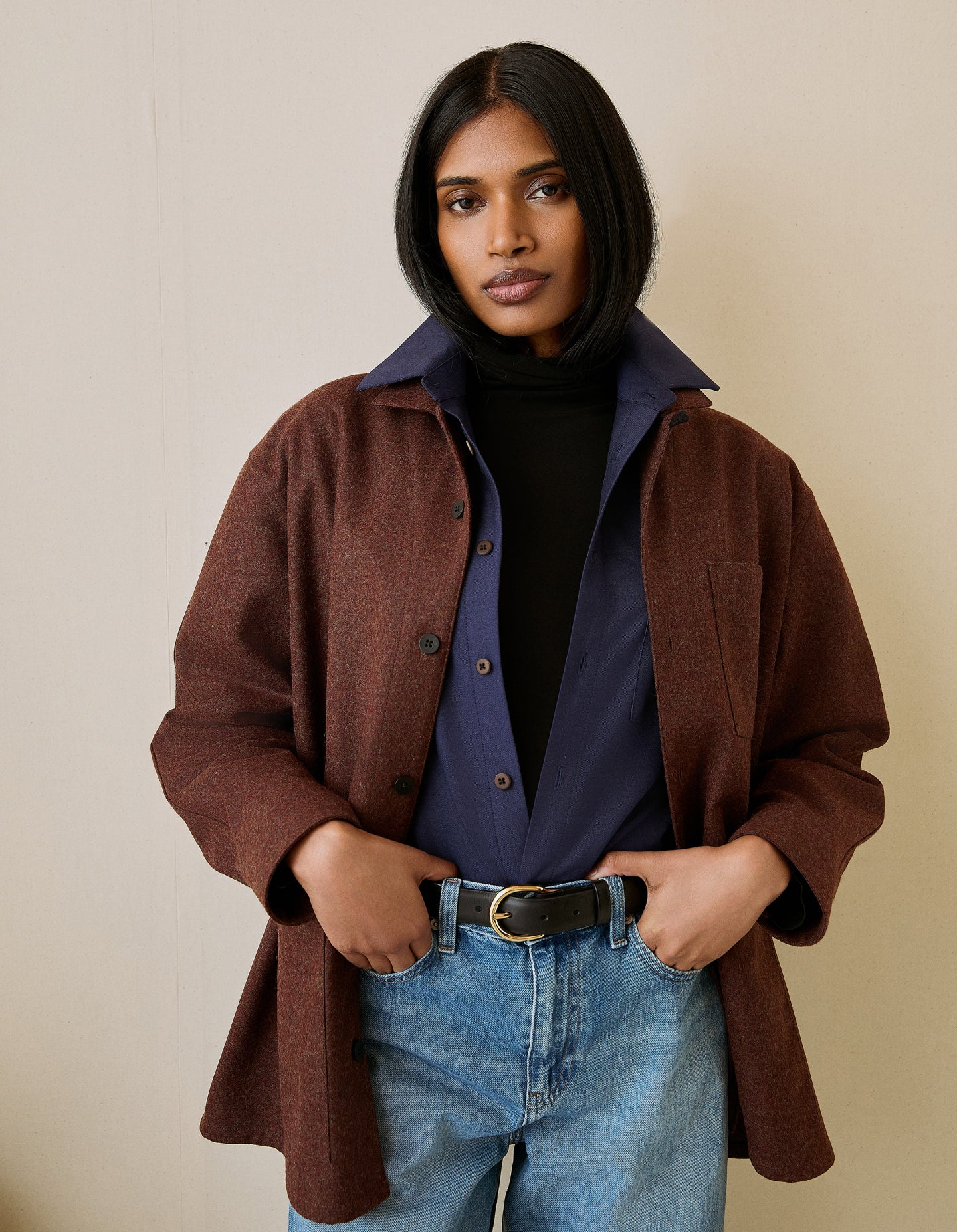 The Merino Chore Coat (Truffle Merino Wool)