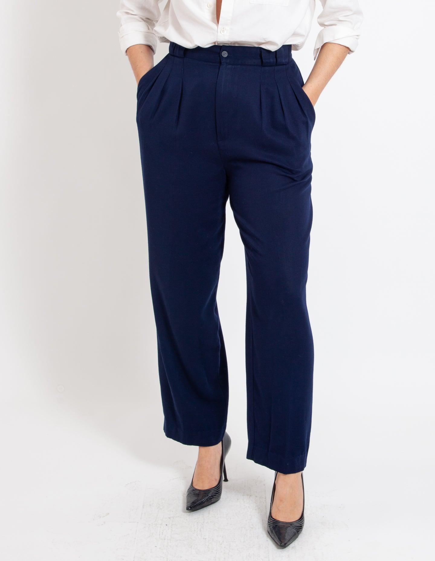 Vintage Navy Twill Trouser