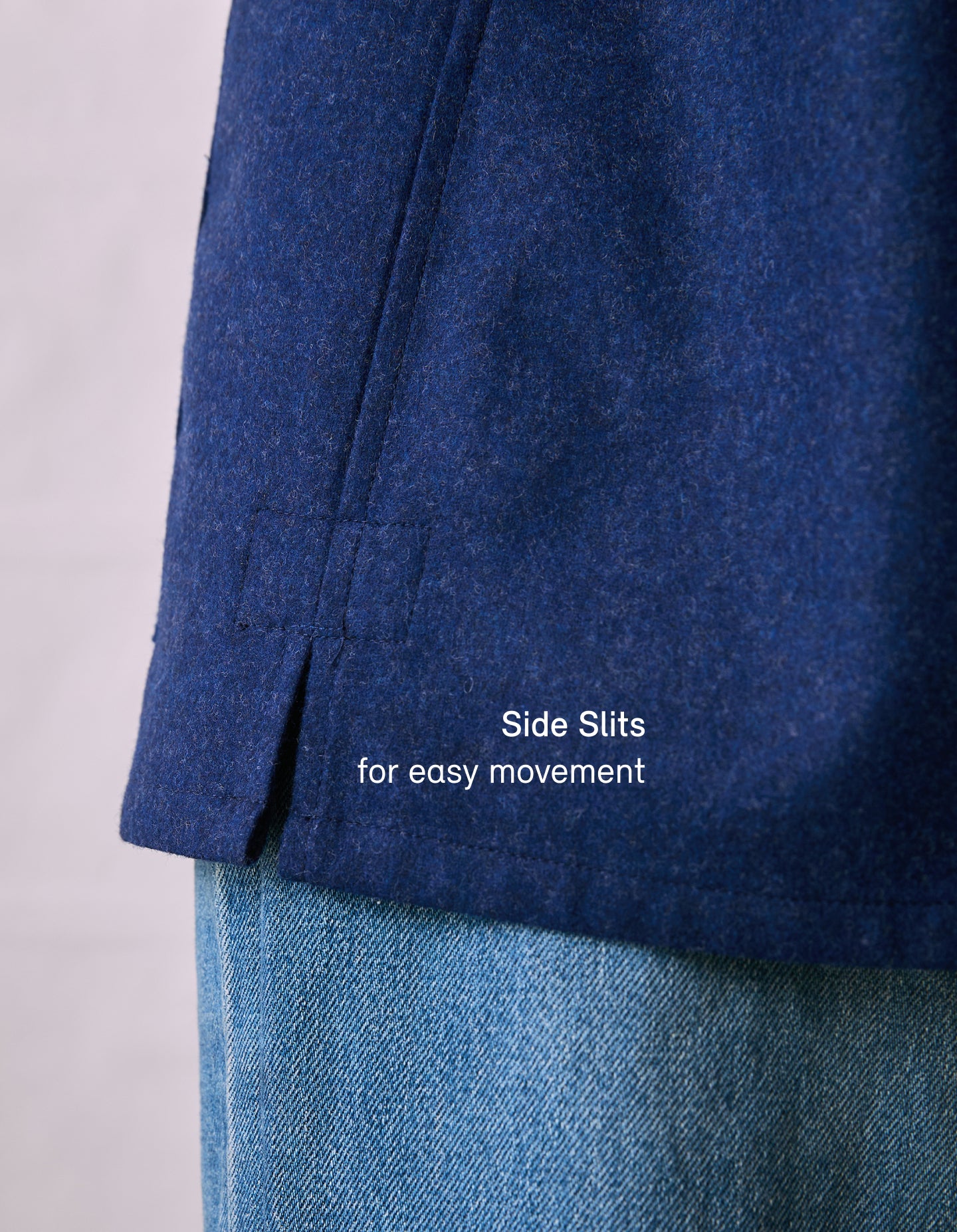 The Merino Chore Coat (Moonlight Blue Merino Wool)