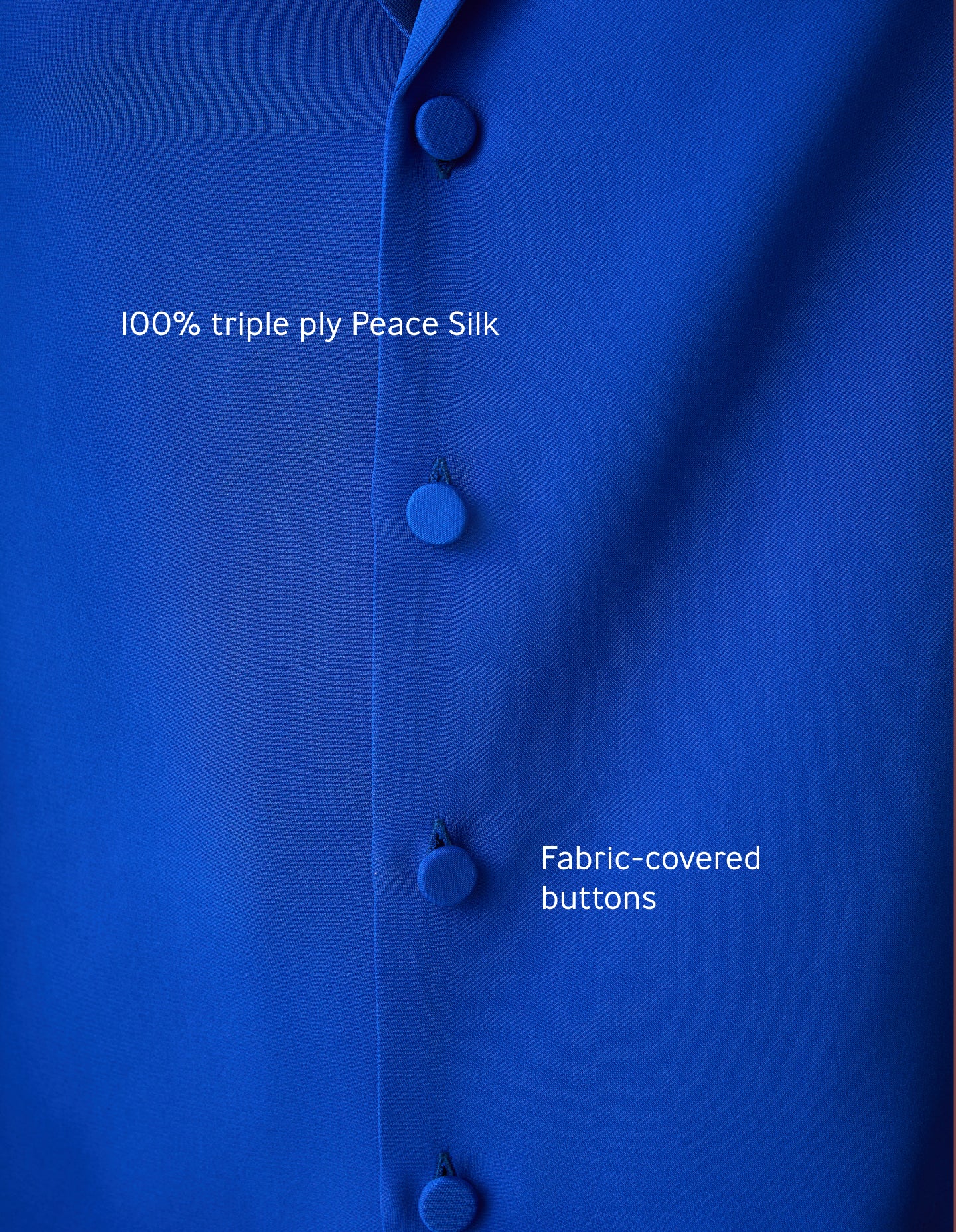 The Silk Shirt (Electrical Blue Silk)