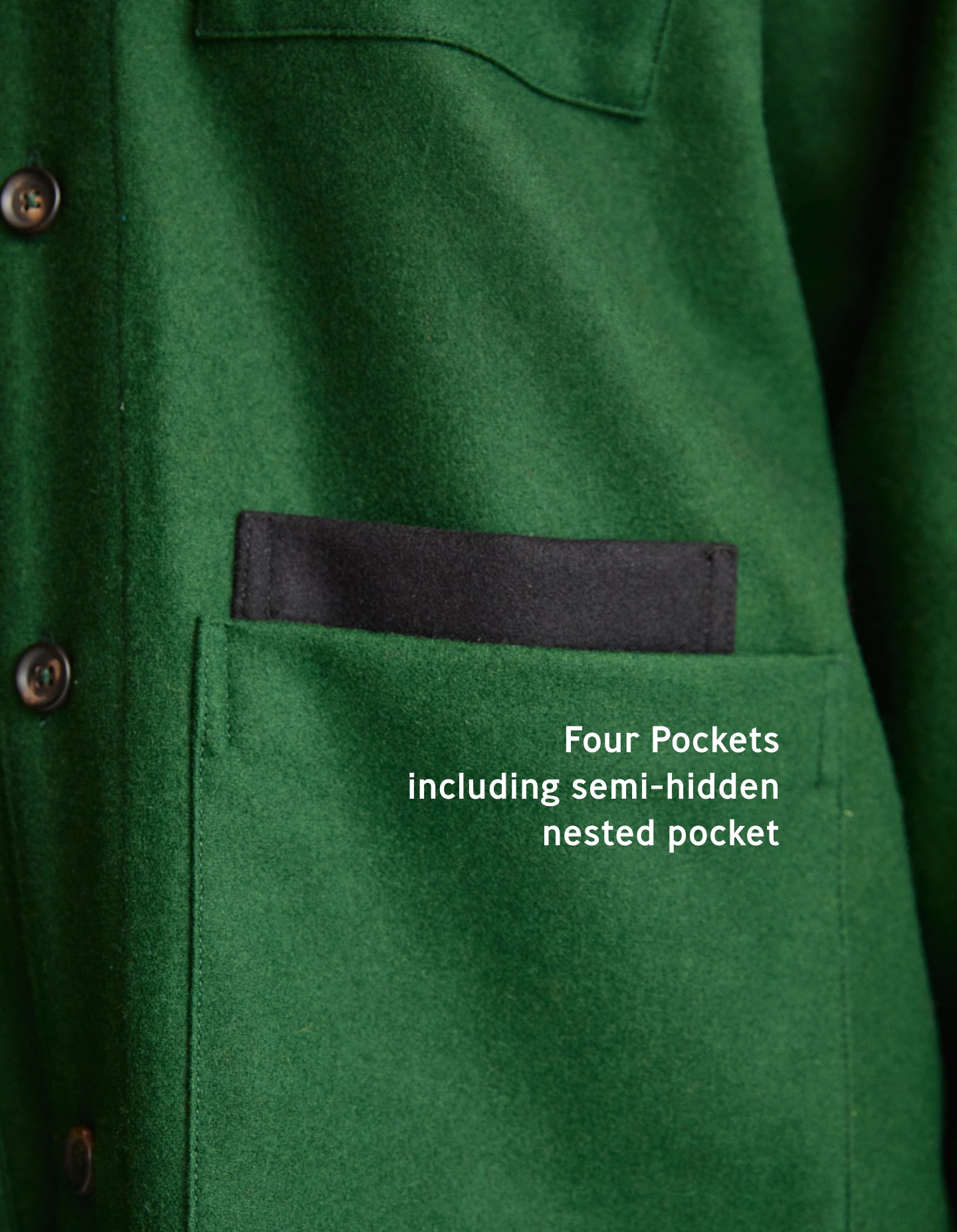 The Merino Chore Coat (Exacting Green Merino Wool)