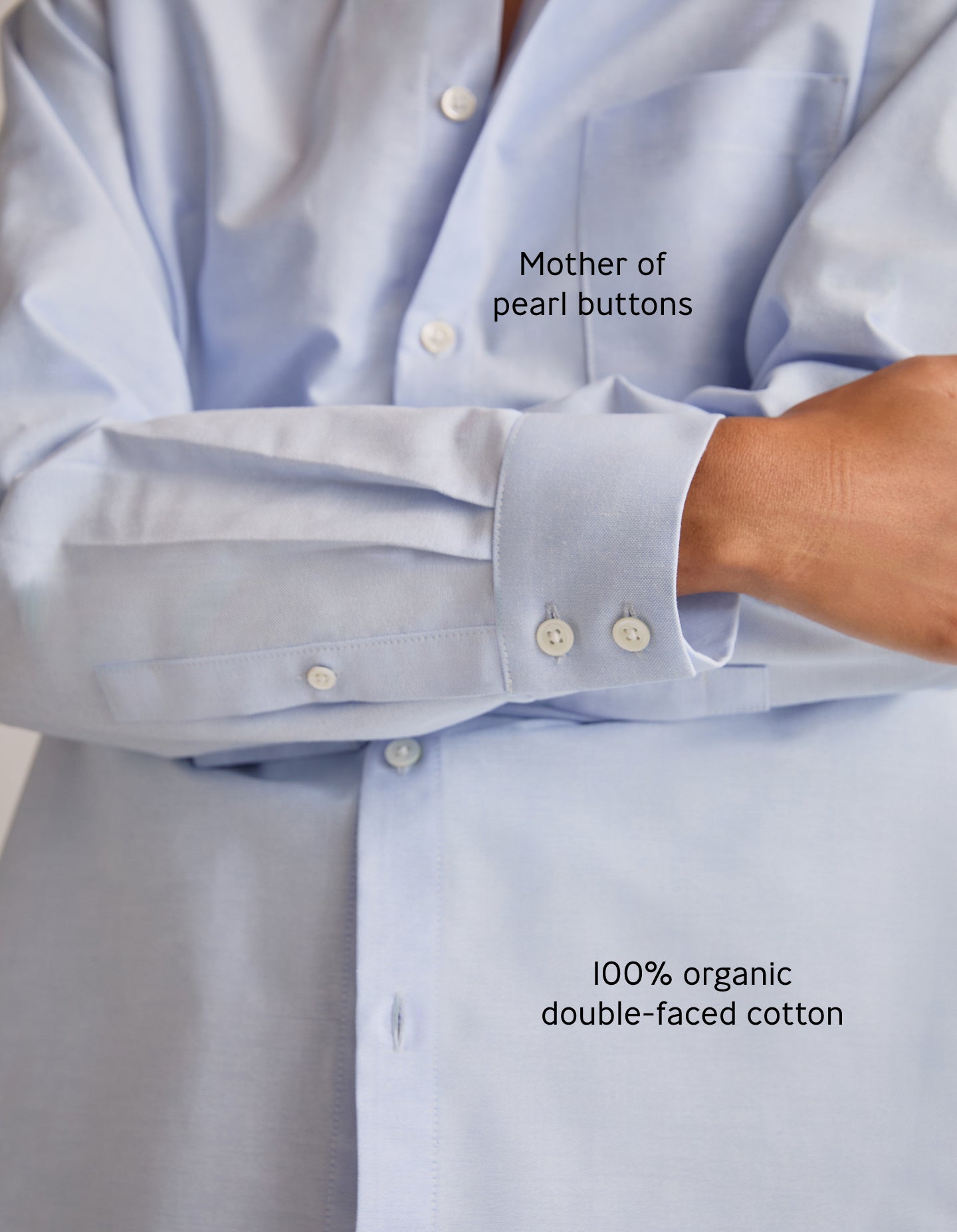 The New Oxford (Brighton Blue Organic Cotton)