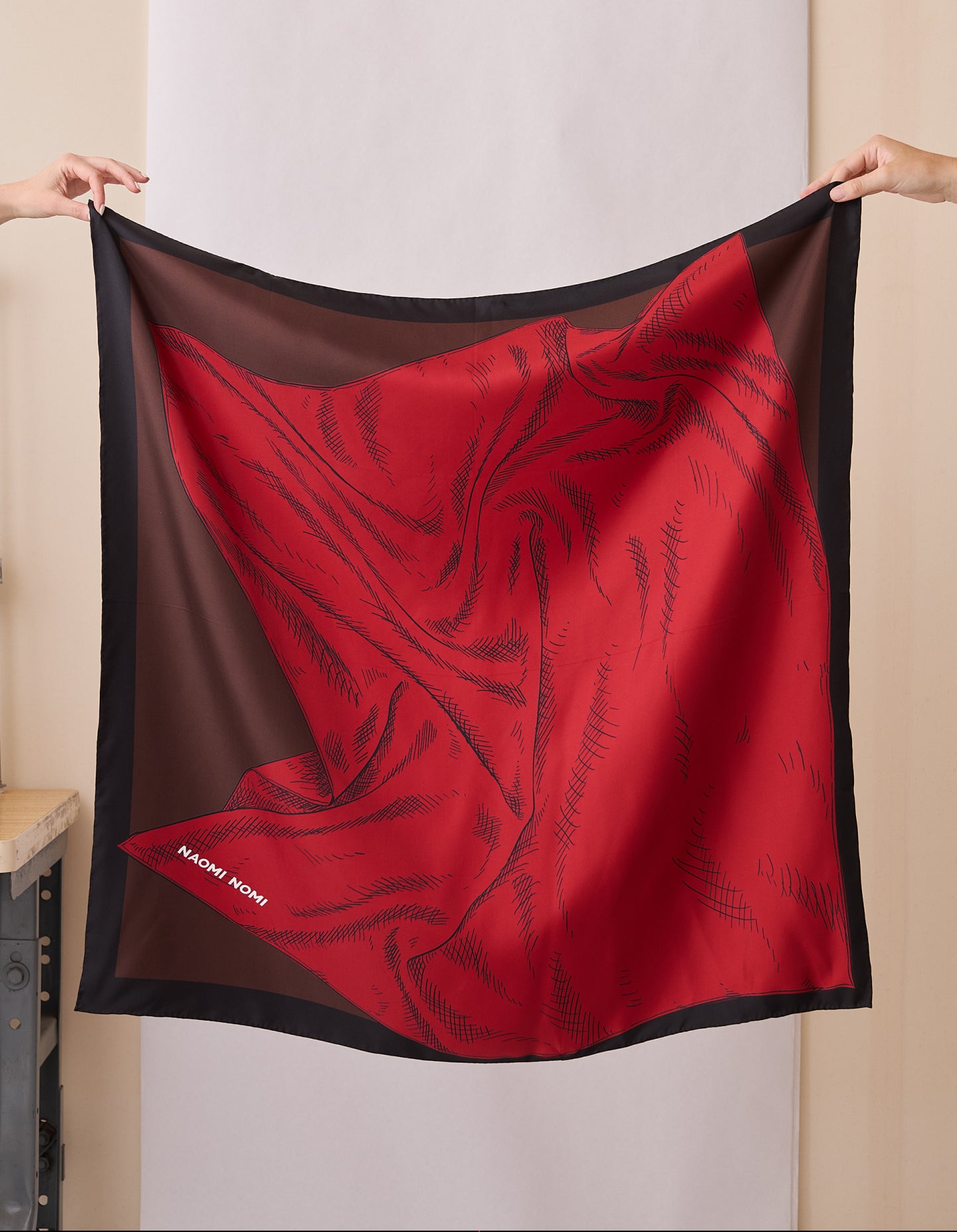 The Scarf Scarf (Period Red Silk Twill)