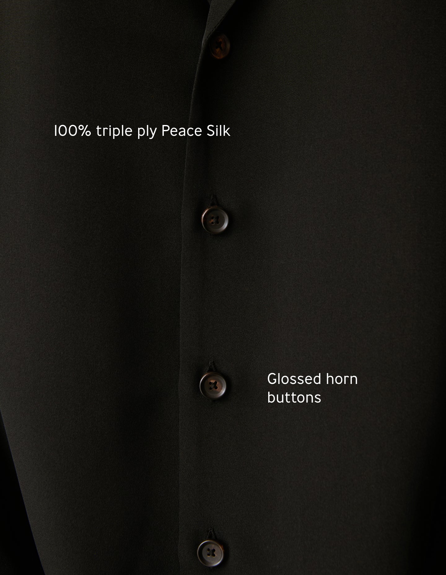 The Silk Shirt (Smoke Break Black Silk)