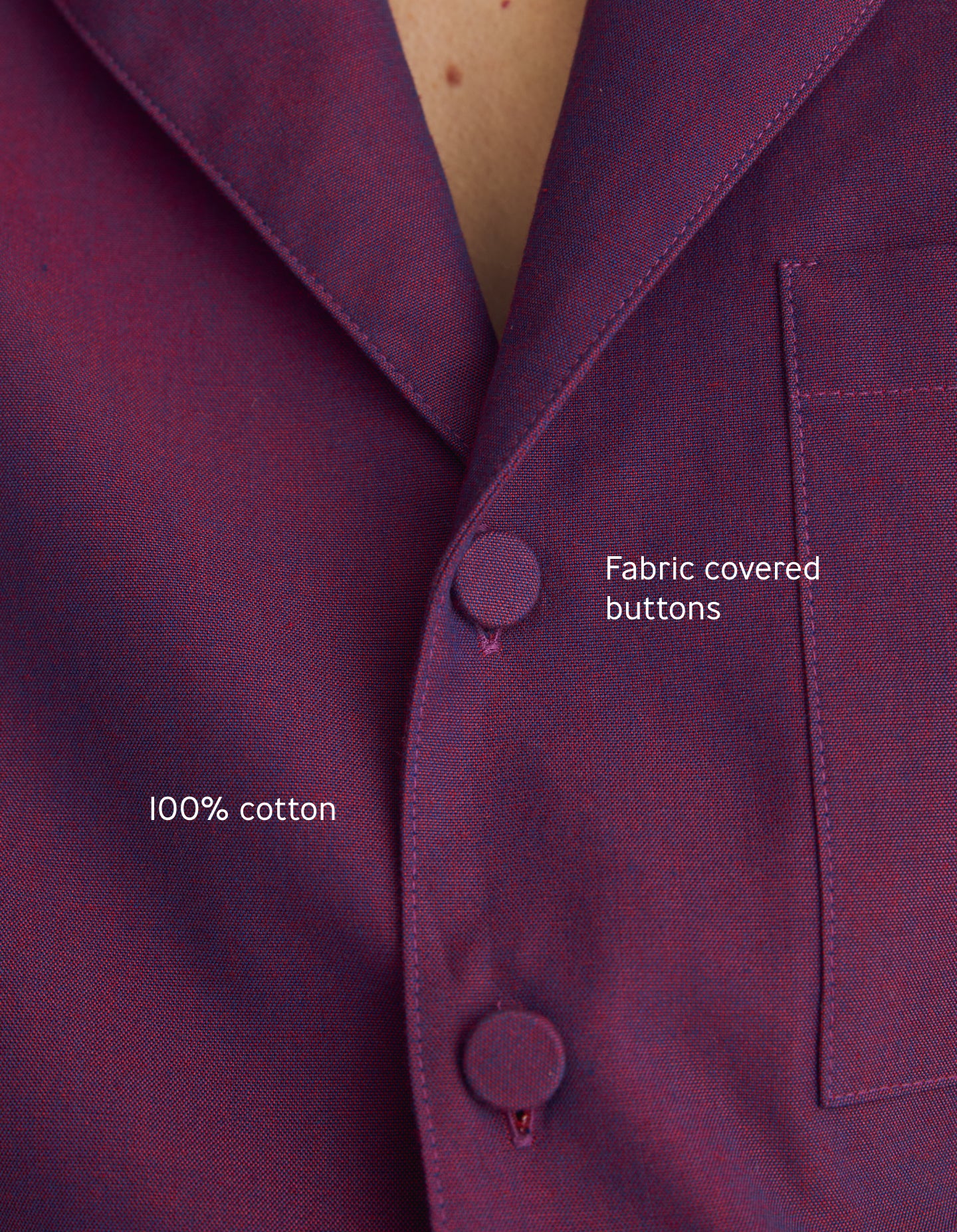 The Studio Shirt (Potion Purple Cotton)