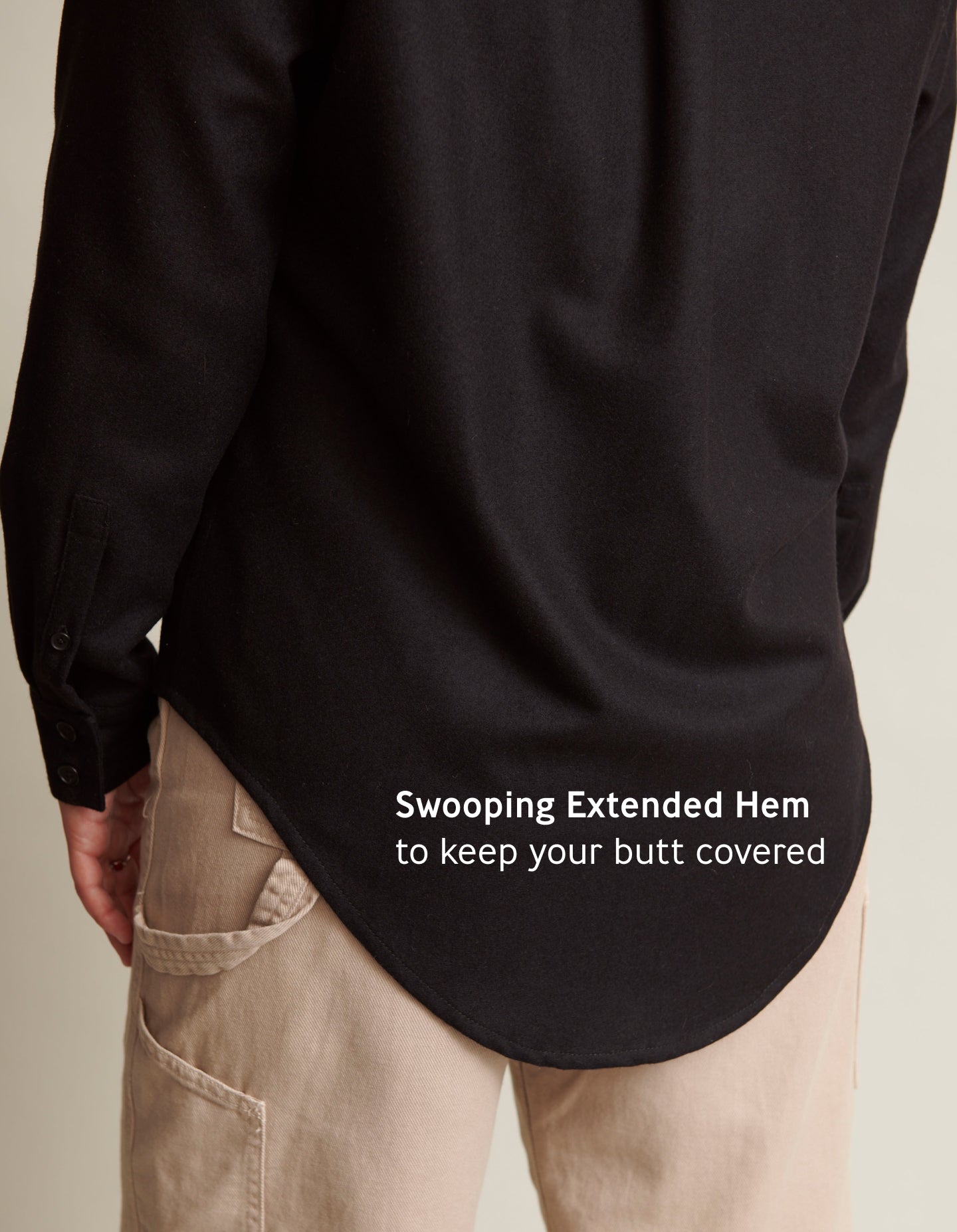 The New Oxford (Black Enamel Merino Wool)