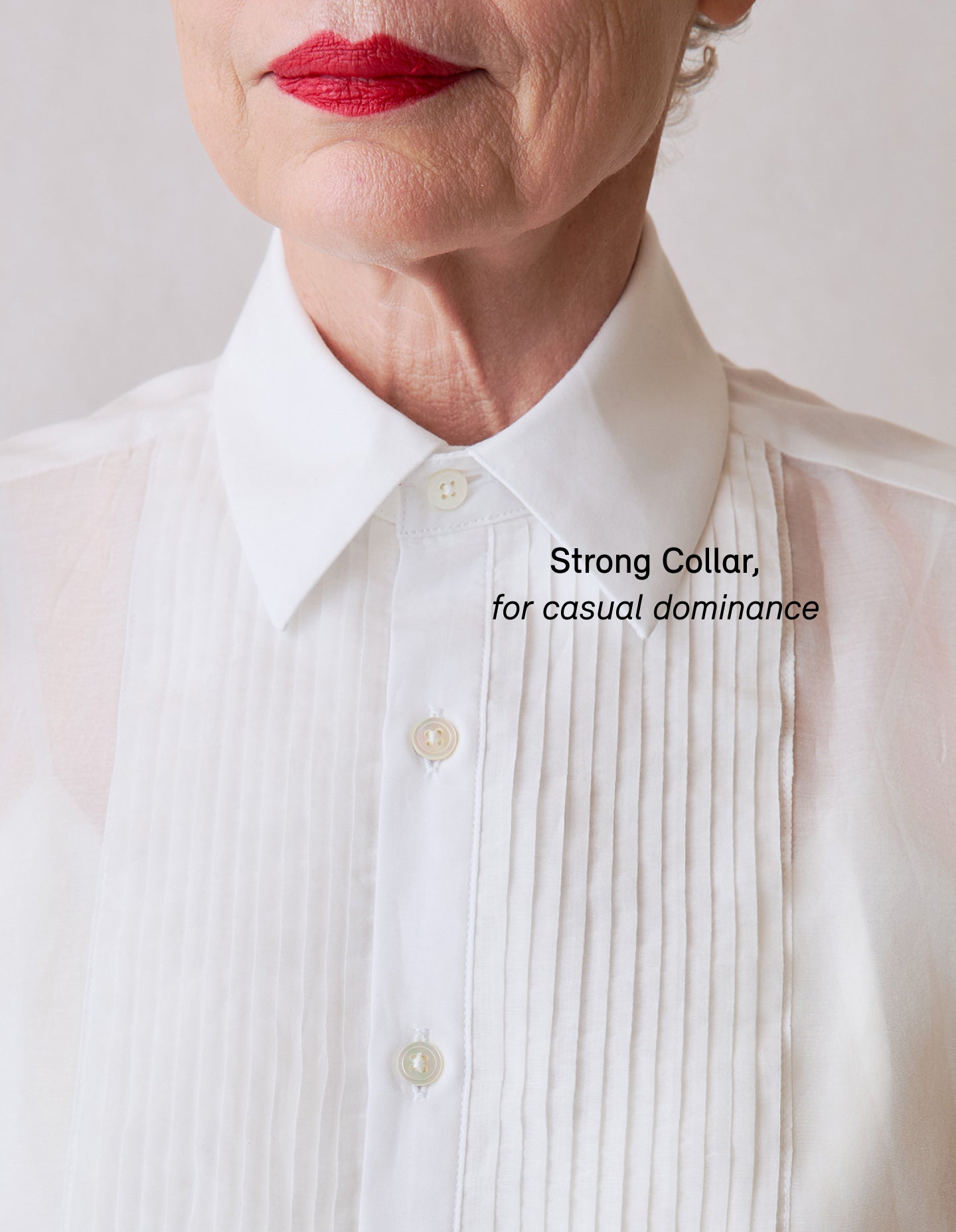 The Tuxedo Shirt (Veil White Sheer Silk Cotton)