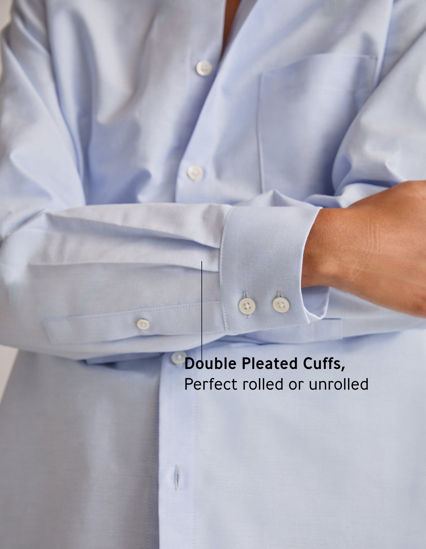 The New Oxford (Brighton Blue Organic Cotton)