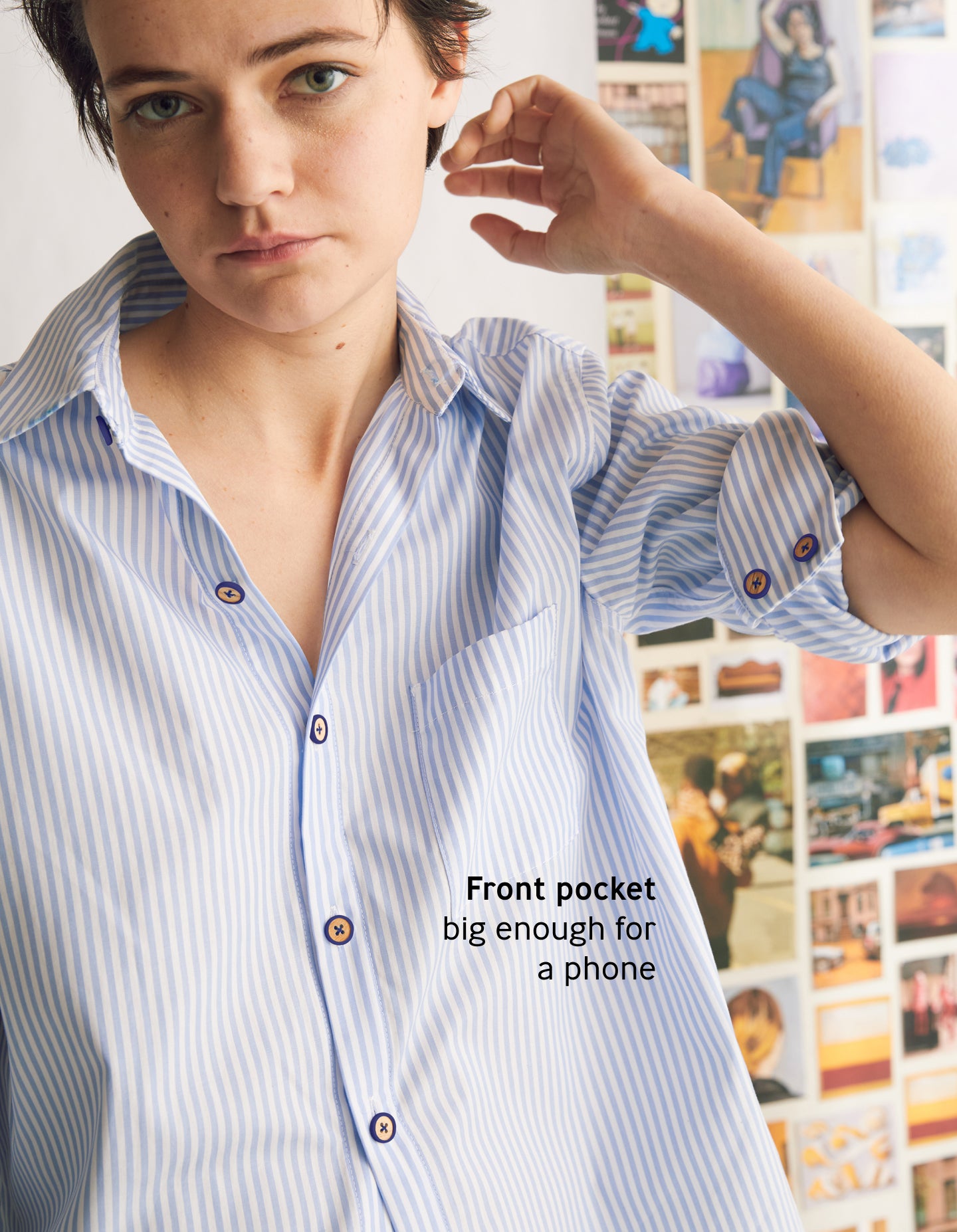 The New Oxford (Boardwalk Blue Stripe Cotton)